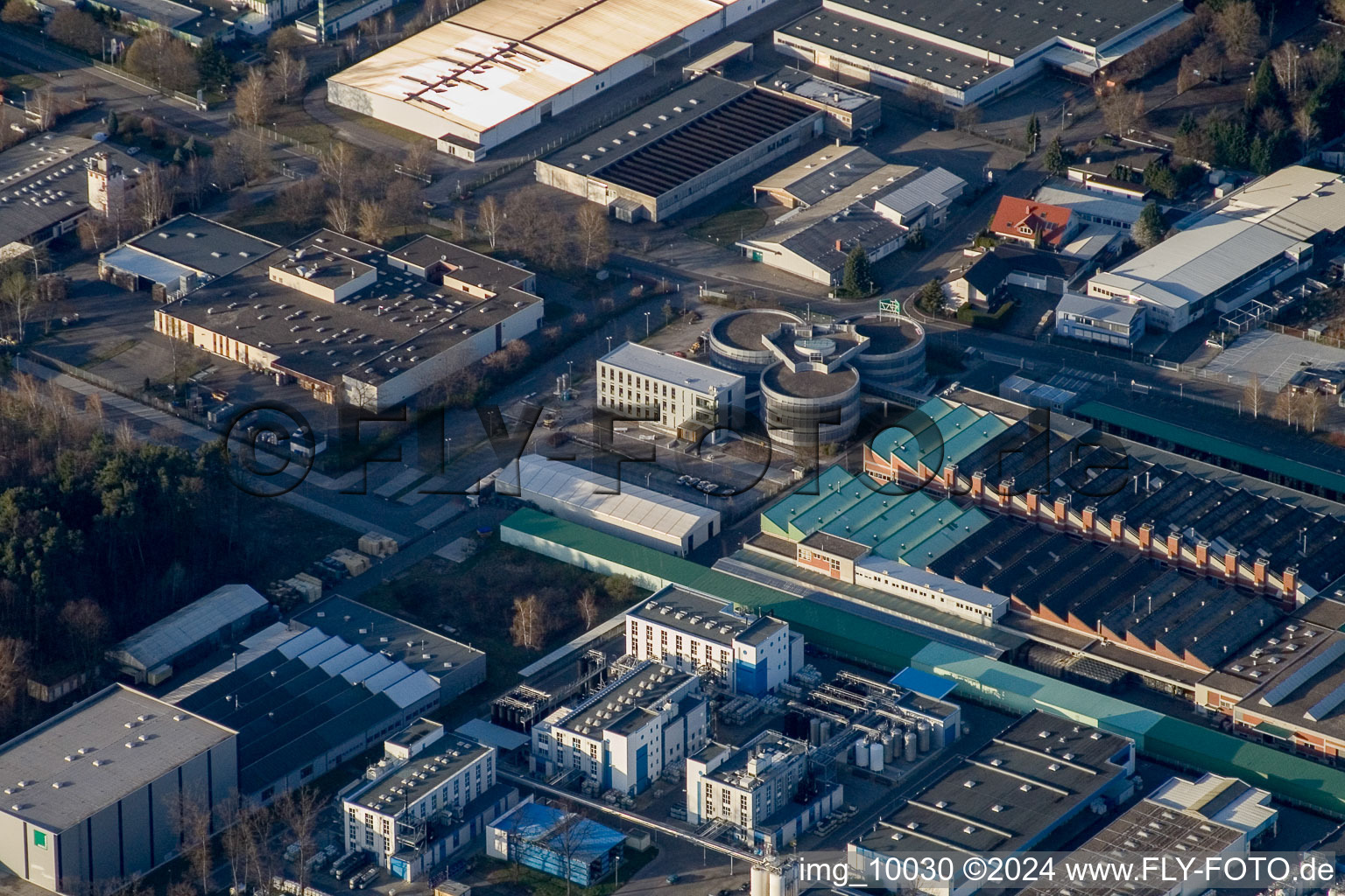 Speyer in the state Rhineland-Palatinate, Germany from the plane