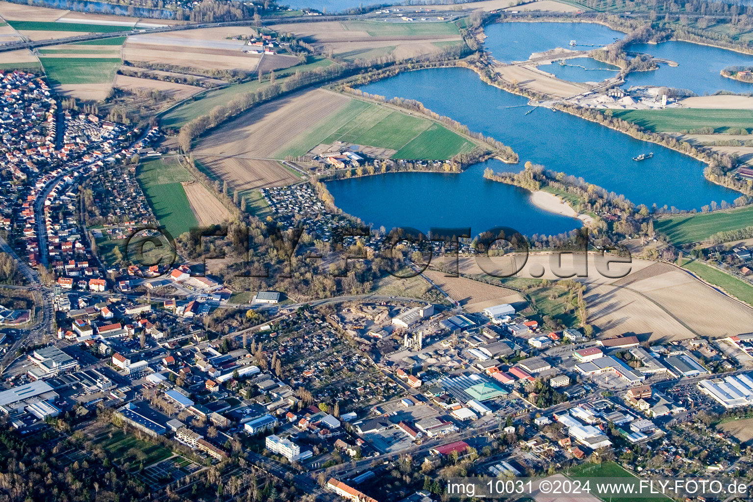 Bird's eye view of Speyer in the state Rhineland-Palatinate, Germany