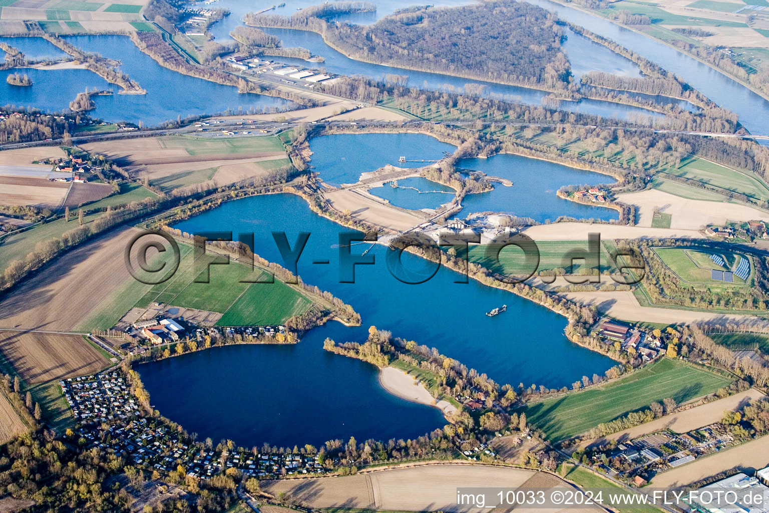 Speyer in the state Rhineland-Palatinate, Germany viewn from the air