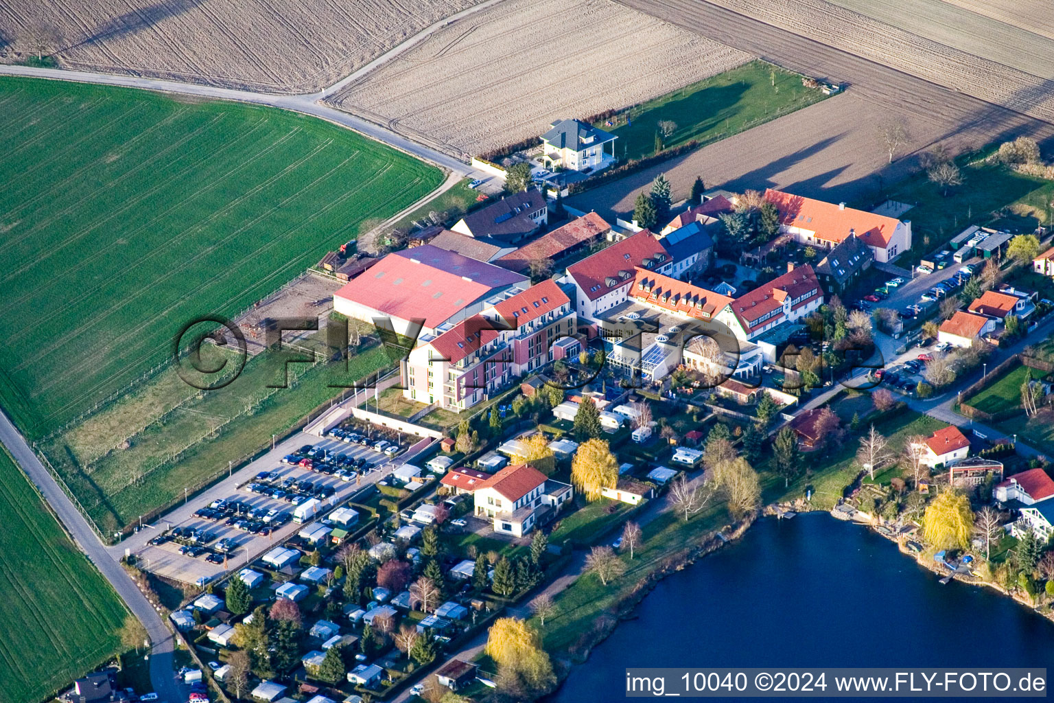 Aerial photograpy of Speyer in the state Rhineland-Palatinate, Germany