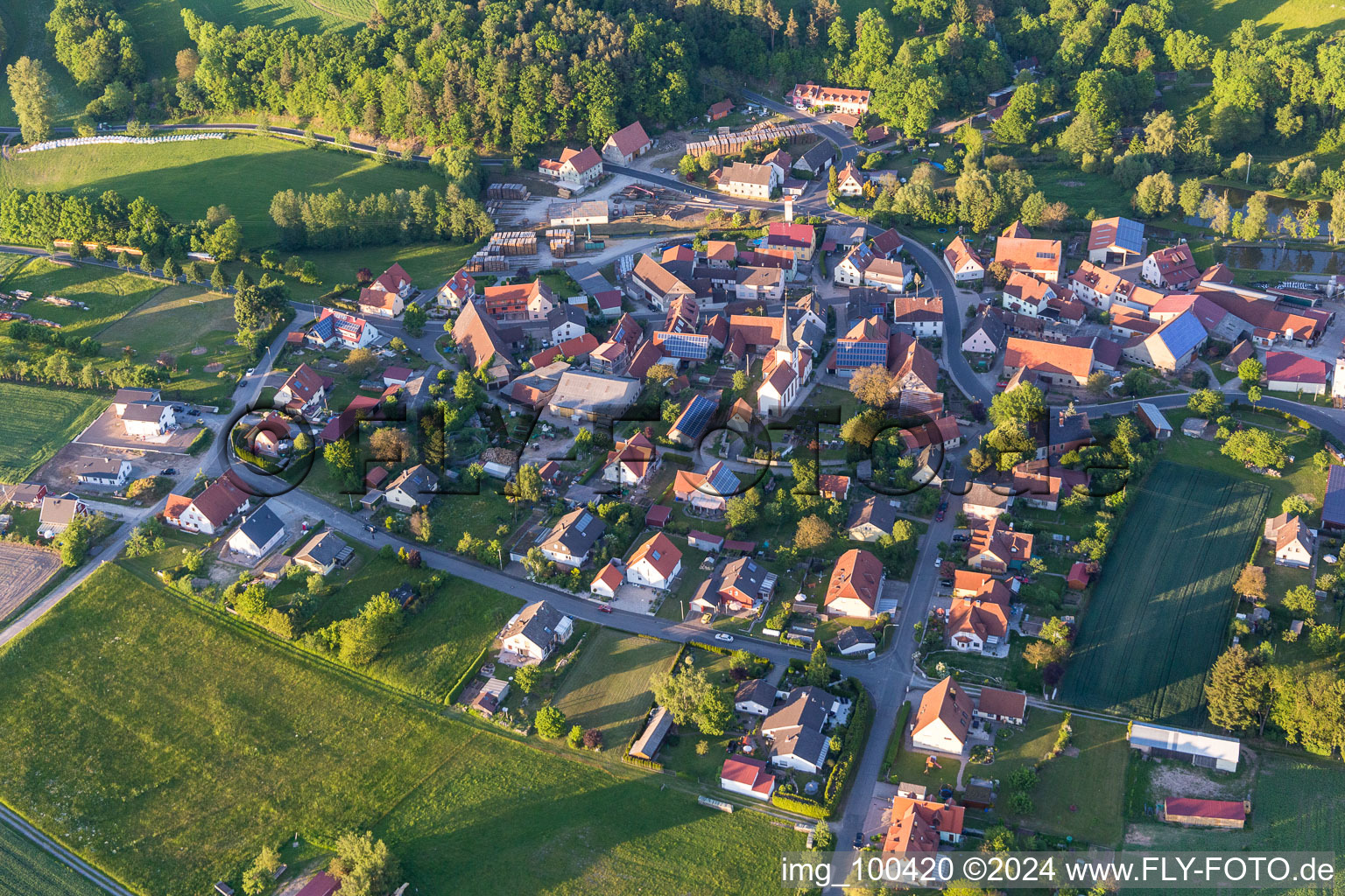 District Füttersee in Geiselwind in the state Bavaria, Germany