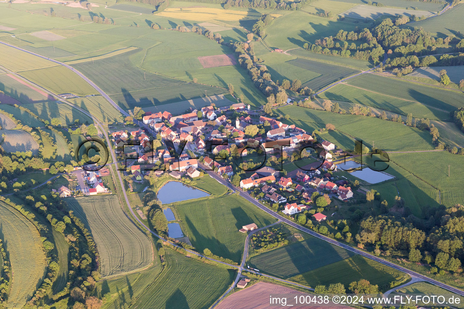 Aerial photograpy of Kötsch in the state Bavaria, Germany