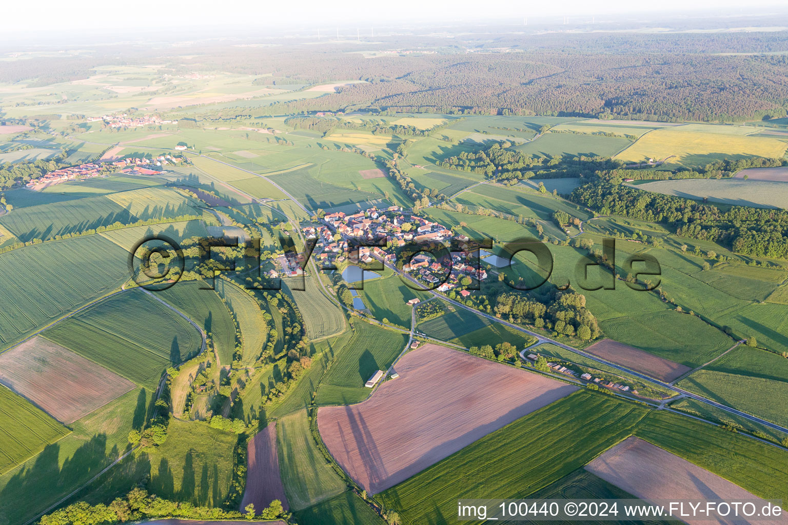 Kötsch in the state Bavaria, Germany from above