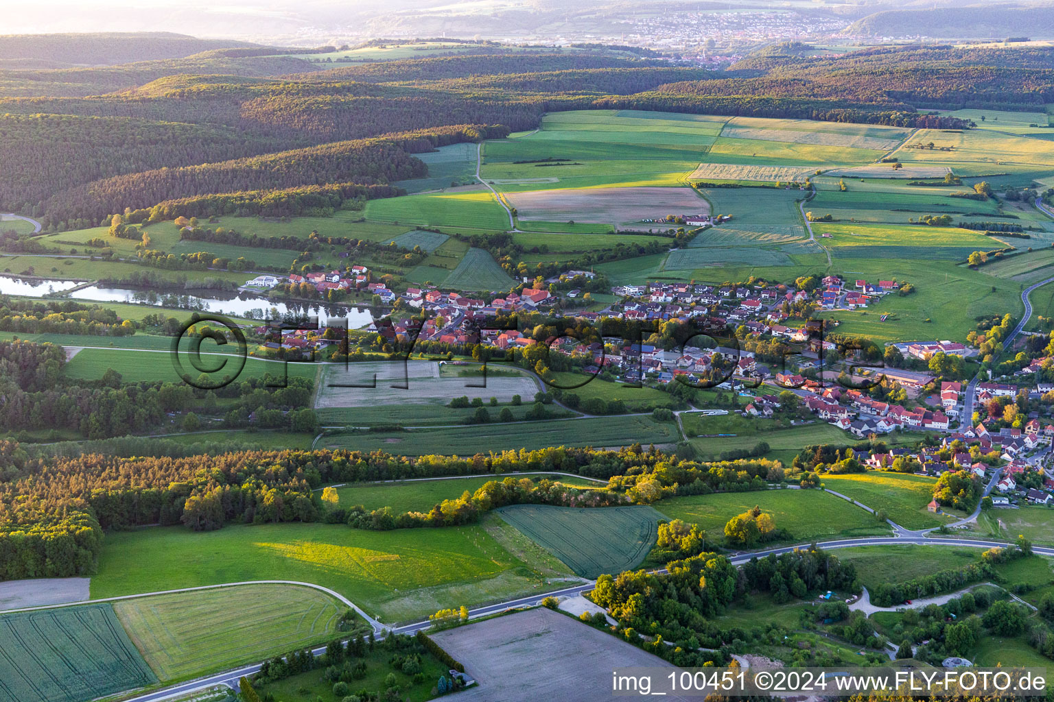 District Trossenfurt in Oberaurach in the state Bavaria, Germany