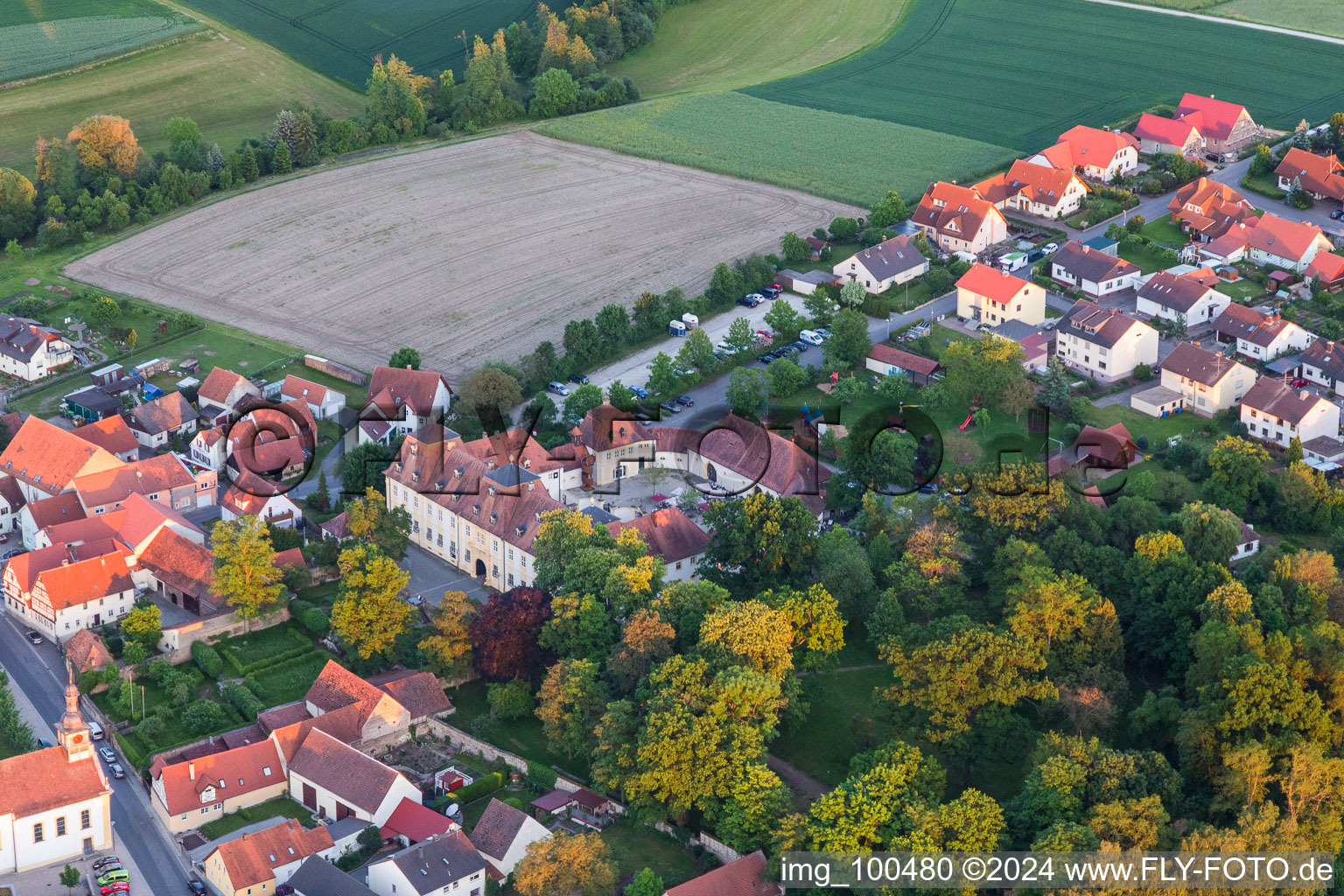 Castle Oberschwappach in the district Oberschwappach in Knetzgau in the state Bavaria, Germany