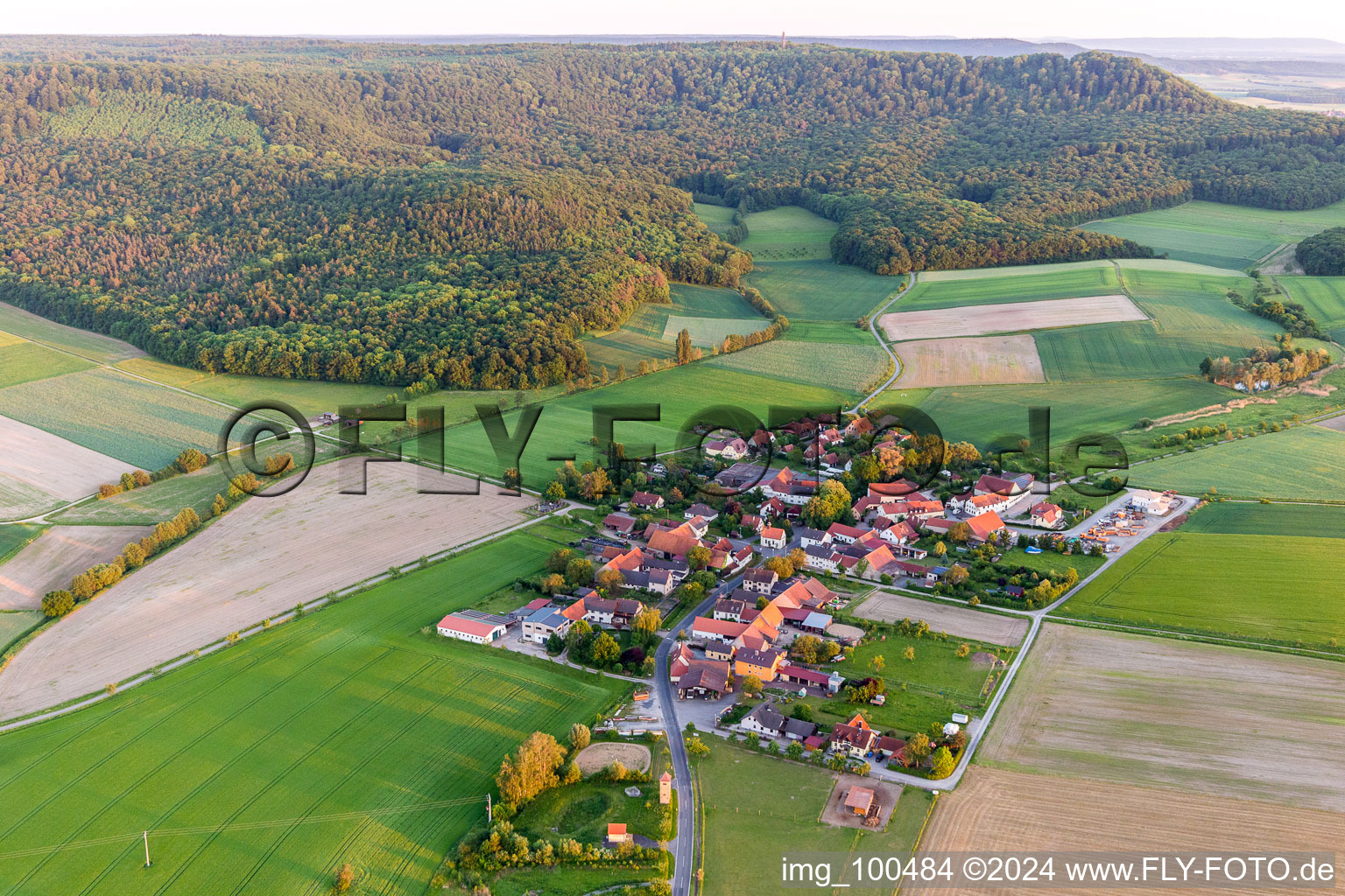 Village - View in the district Oberschwappach in Knetzgau in the state Bavaria, Germany