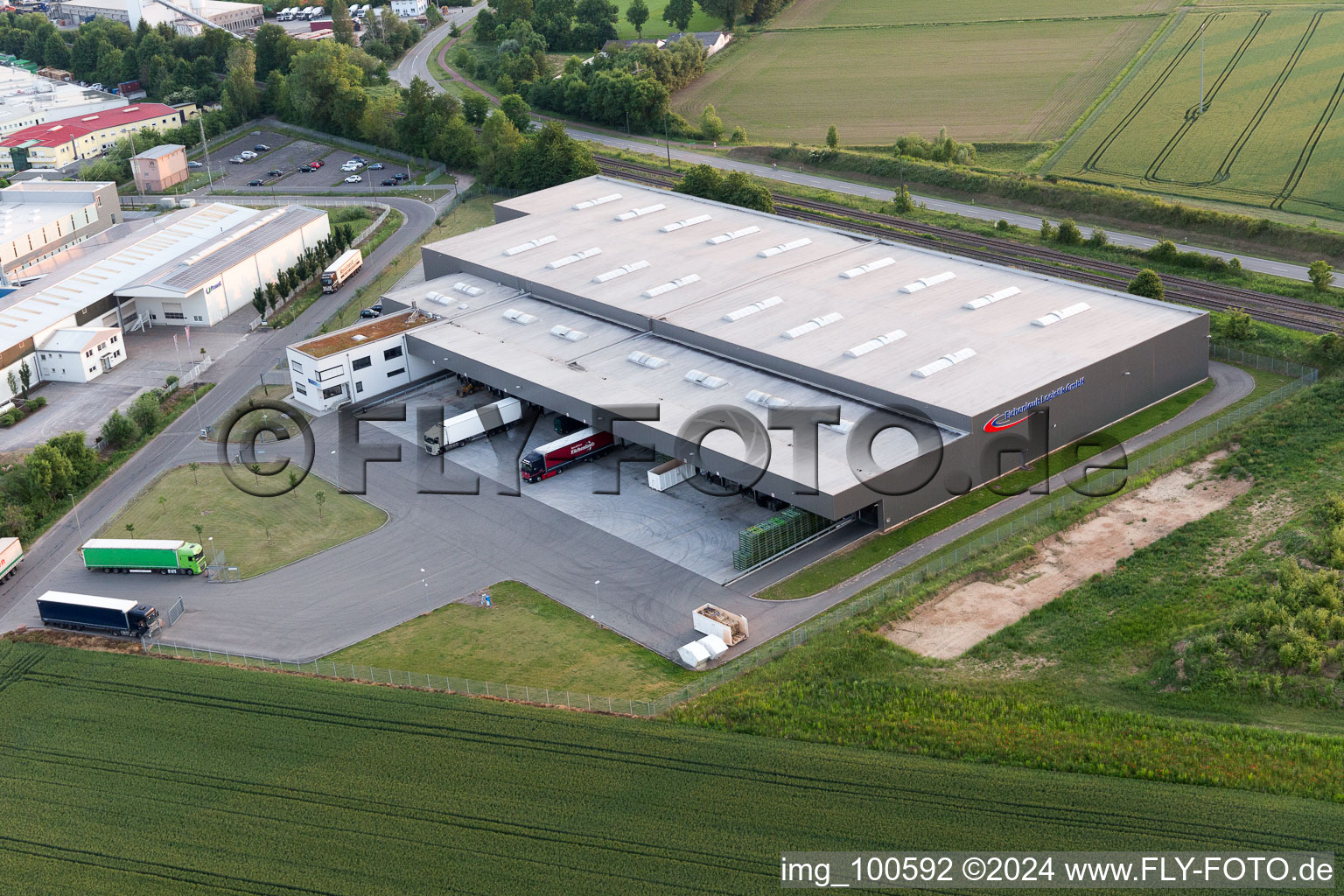 Aerial photograpy of Rohrbach in the state Rhineland-Palatinate, Germany