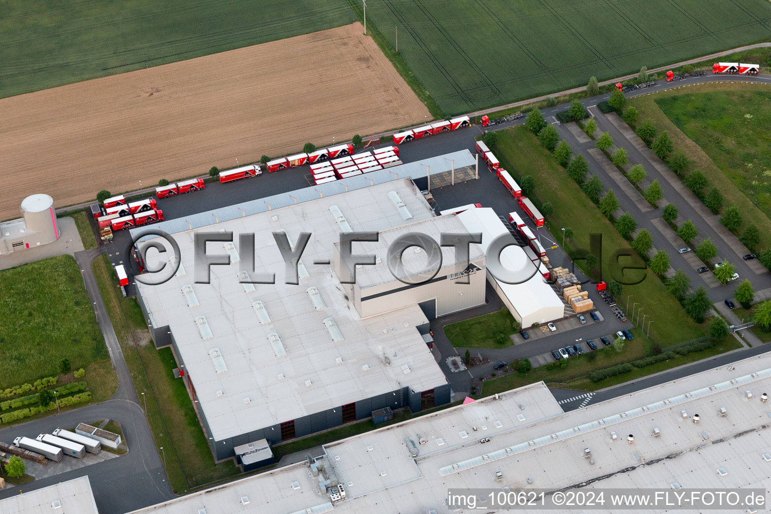 Ottersheim bei Landau in the state Rhineland-Palatinate, Germany from above