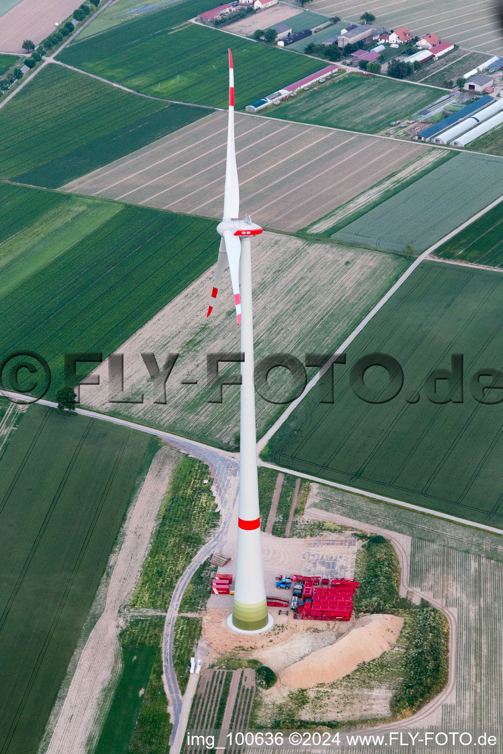 WConstruction site in Hatzenbühl in the state Rhineland-Palatinate, Germany seen from above