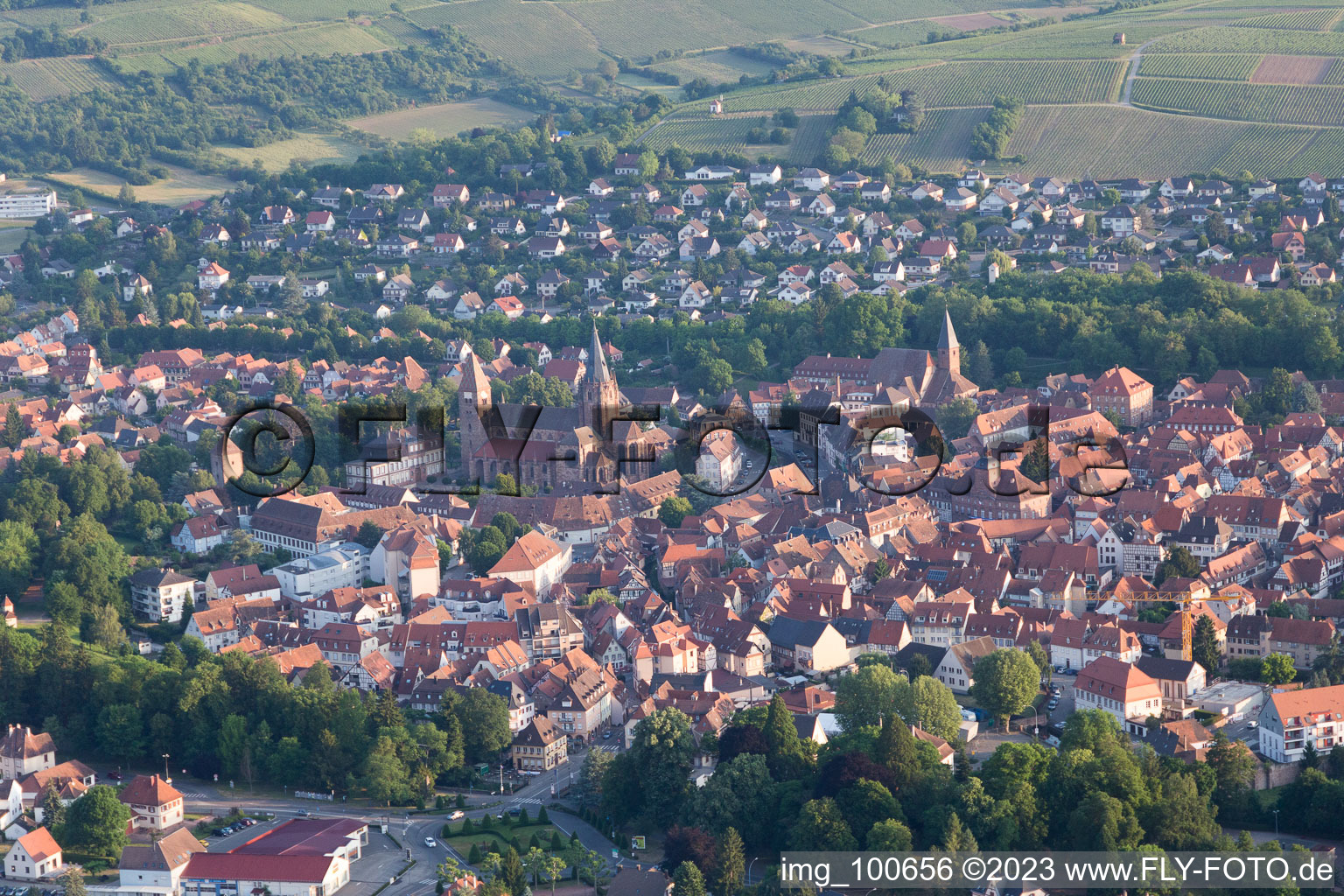 Altenstadt in the state Bas-Rhin, France out of the air