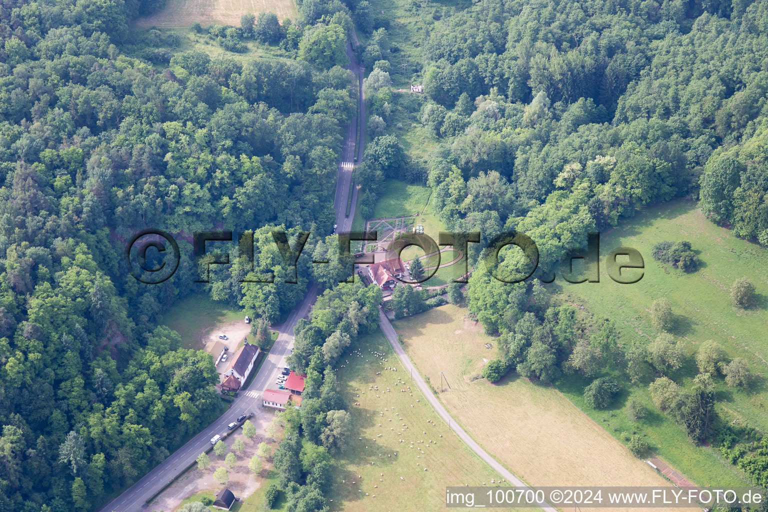 Aerial photograpy of Sankt Germannshof in the state Rhineland-Palatinate, Germany