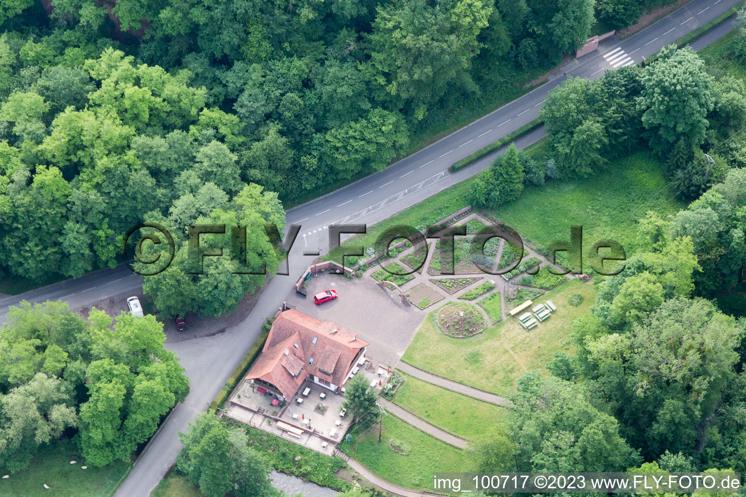 Aerial photograpy of Sankt Germannshof in the state Rhineland-Palatinate, Germany