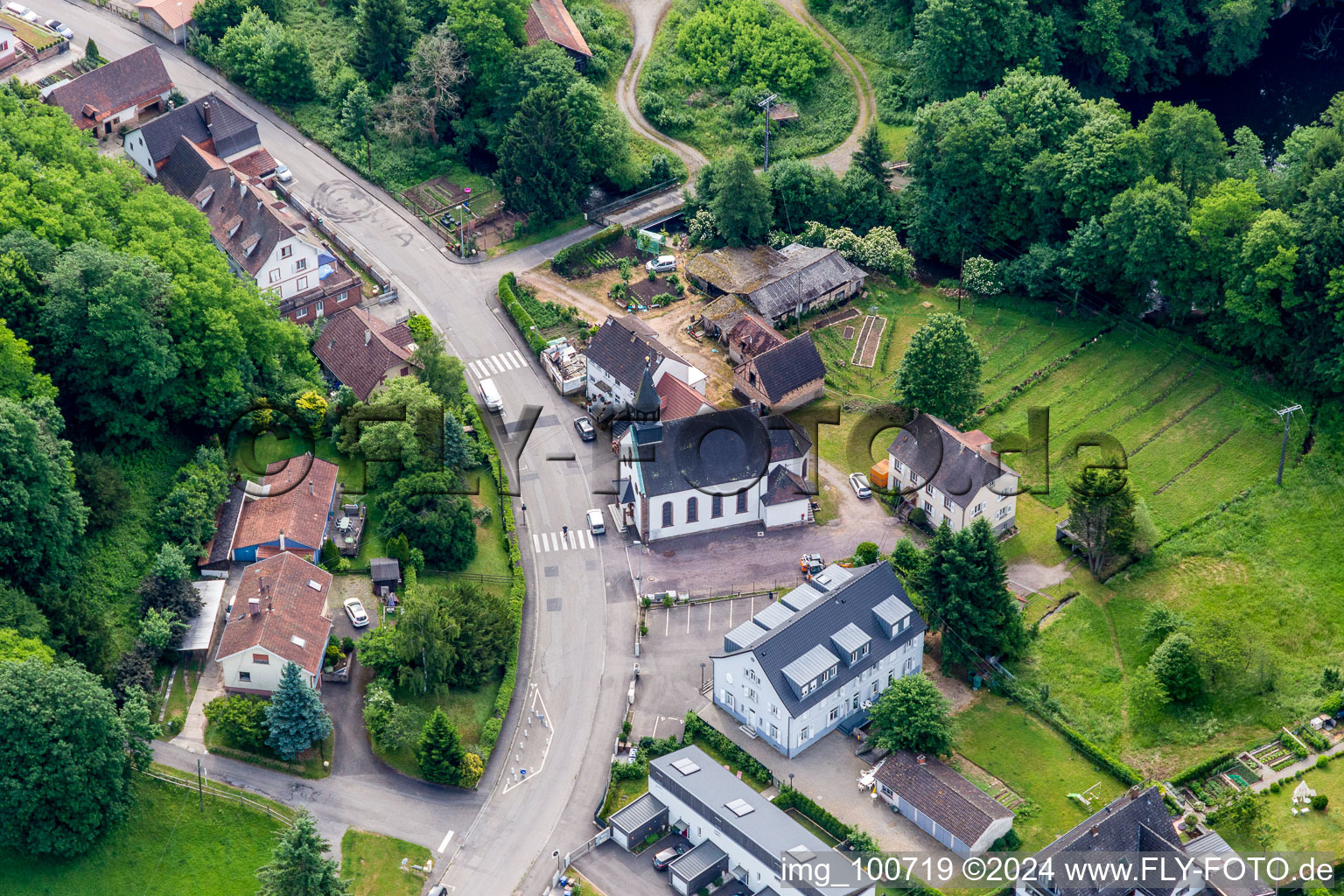 Churches building the chapel in the district Weiler in Wissembourg in Grand Est, France