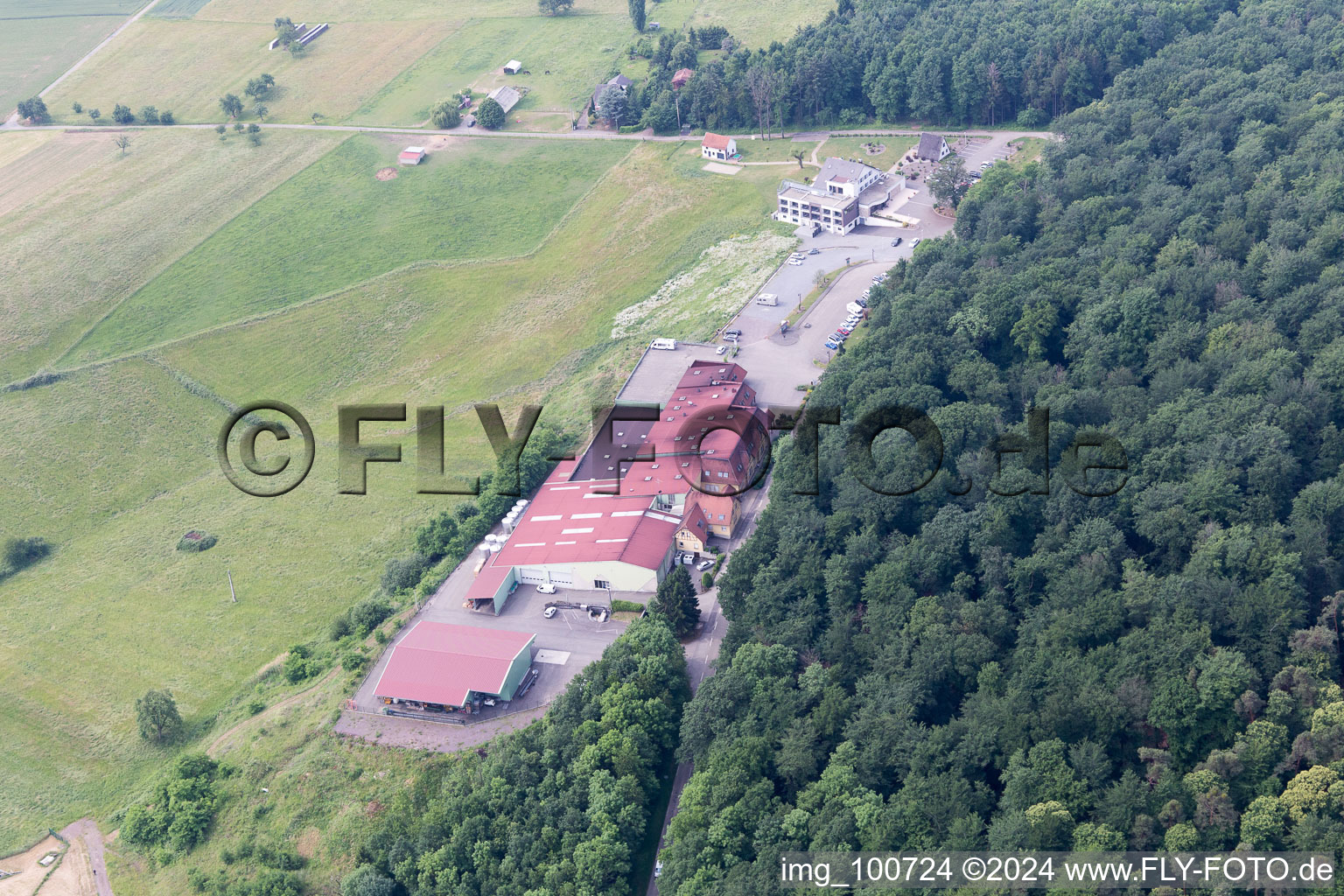 Rott in the state Bas-Rhin, France seen from above