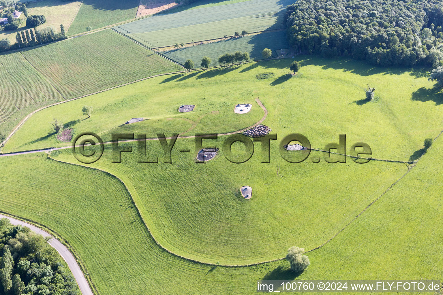 Ingolsheim in the state Bas-Rhin, France out of the air