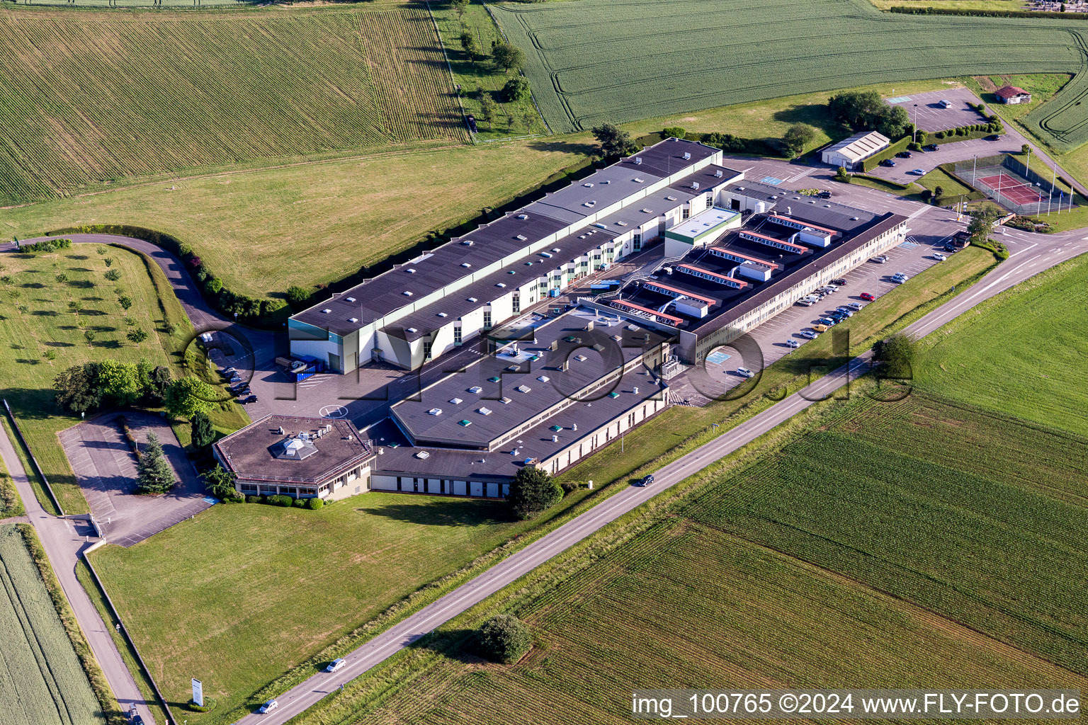 Building and production halls on the premises of Gunther Tools in Soultz-sous-Forets in Grand Est, France