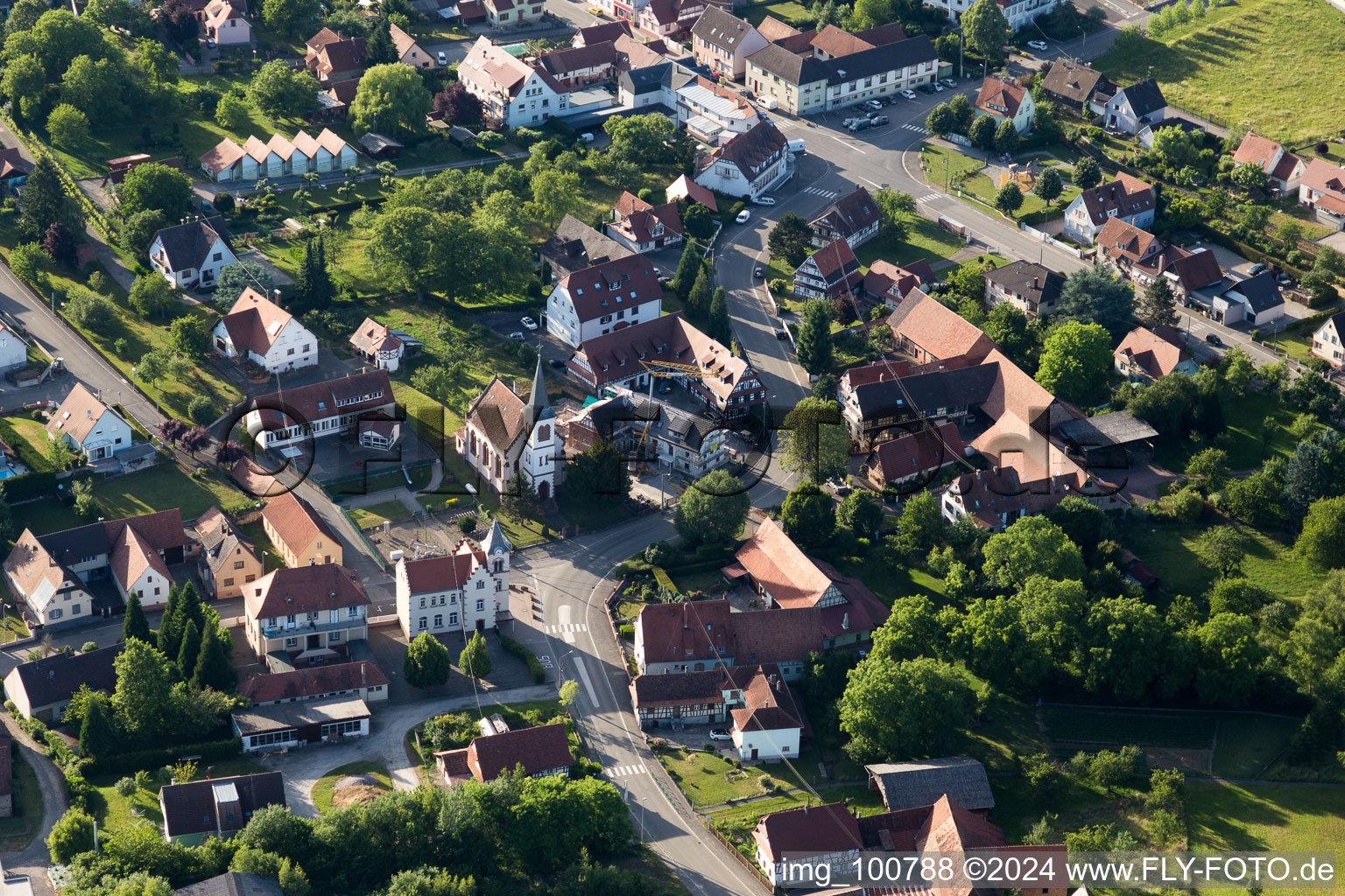 Merkwiller-Pechelbronn in the state Bas-Rhin, France