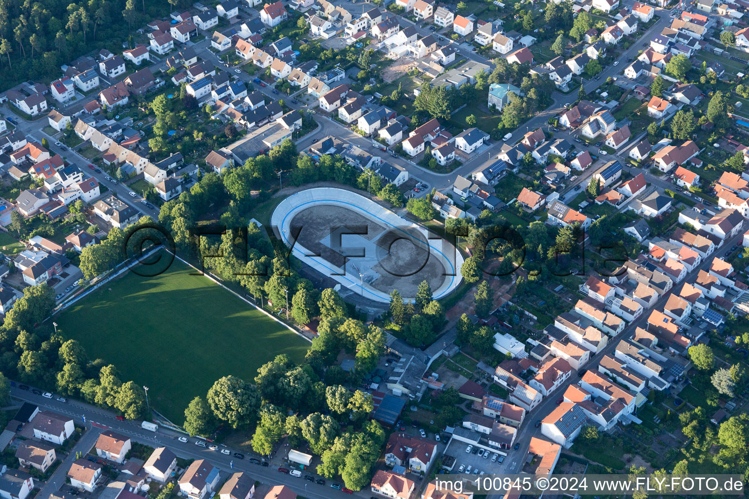 Dudenhofen in the state Rhineland-Palatinate, Germany from above