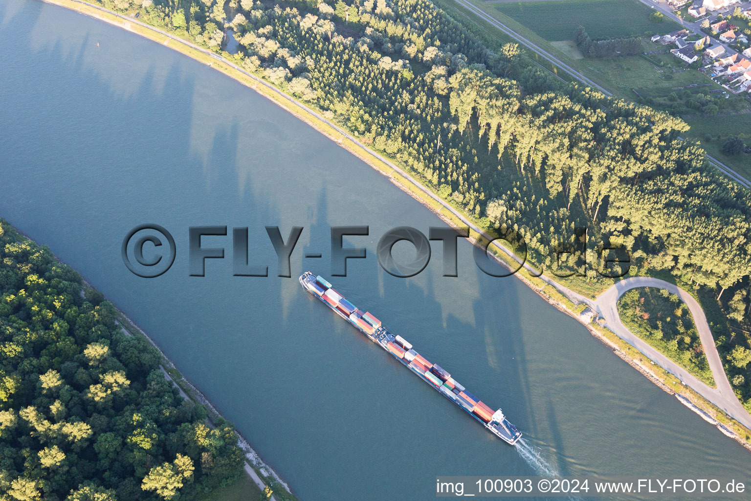 Industrial area south in Speyer in the state Rhineland-Palatinate, Germany out of the air