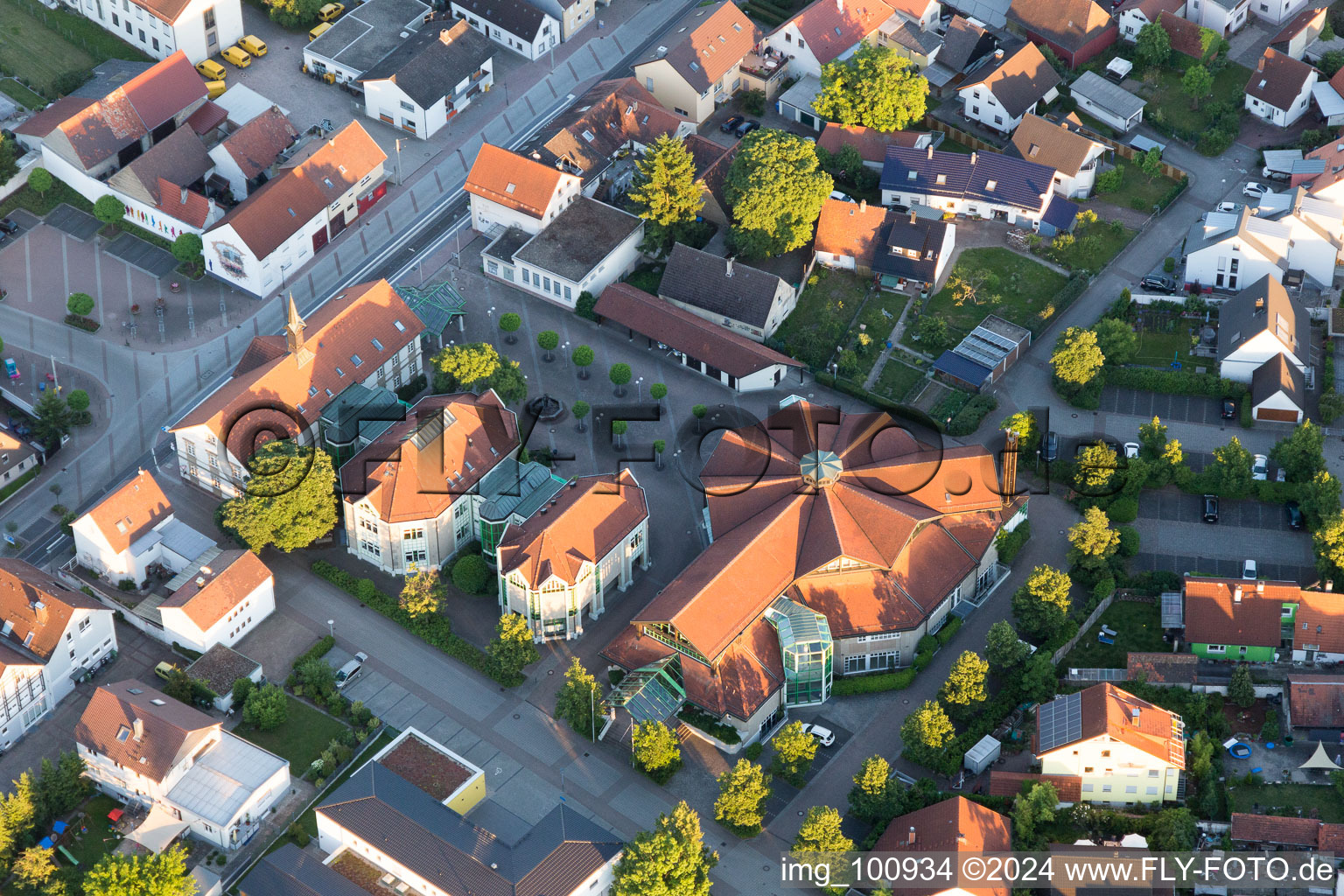 Community Centre in the district Linkenheim in Linkenheim-Hochstetten in the state Baden-Wuerttemberg, Germany