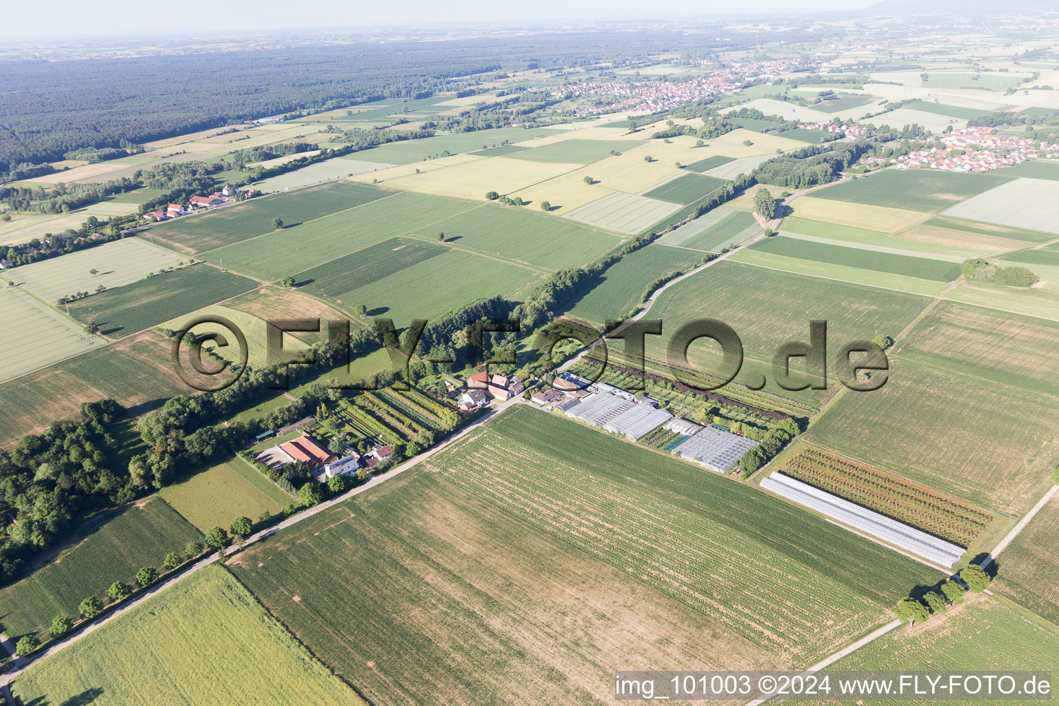 Vollmersweiler in the state Rhineland-Palatinate, Germany out of the air