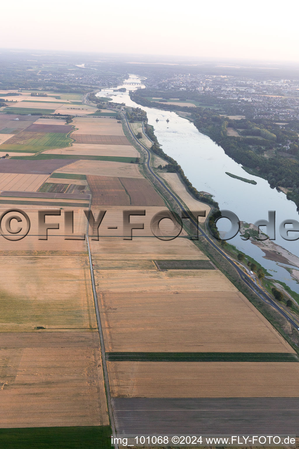 Drone image of Menars in the state Loir et Cher, France