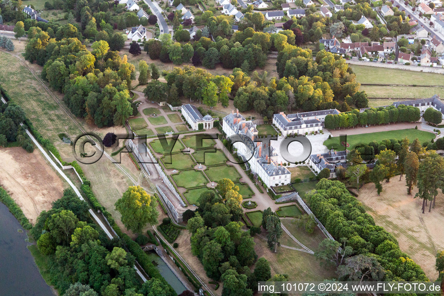 Menars in the state Loir et Cher, France from the drone perspective