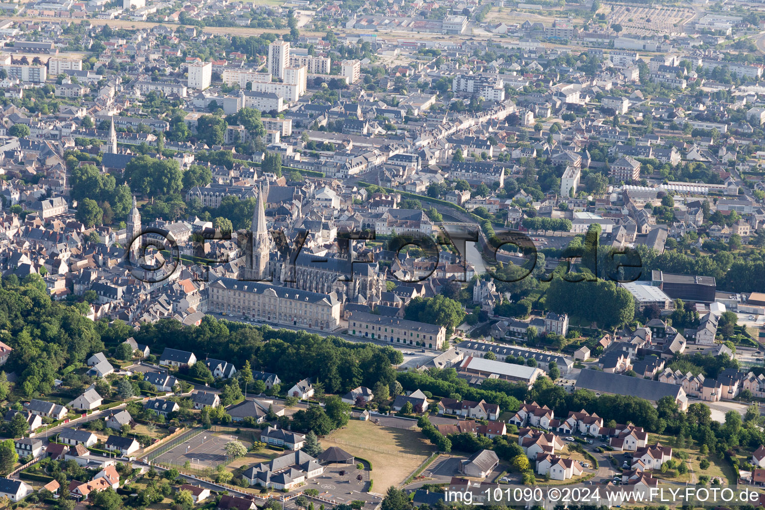 Vendôme in the state Loir et Cher, France out of the air