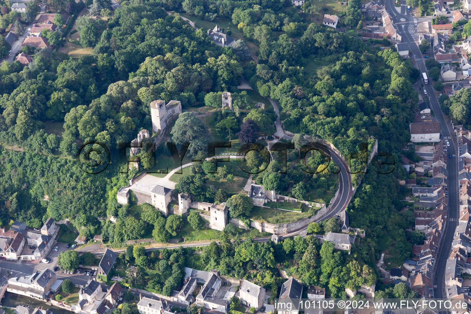 Aerial photograpy of Vendôme in the state Loir et Cher, France