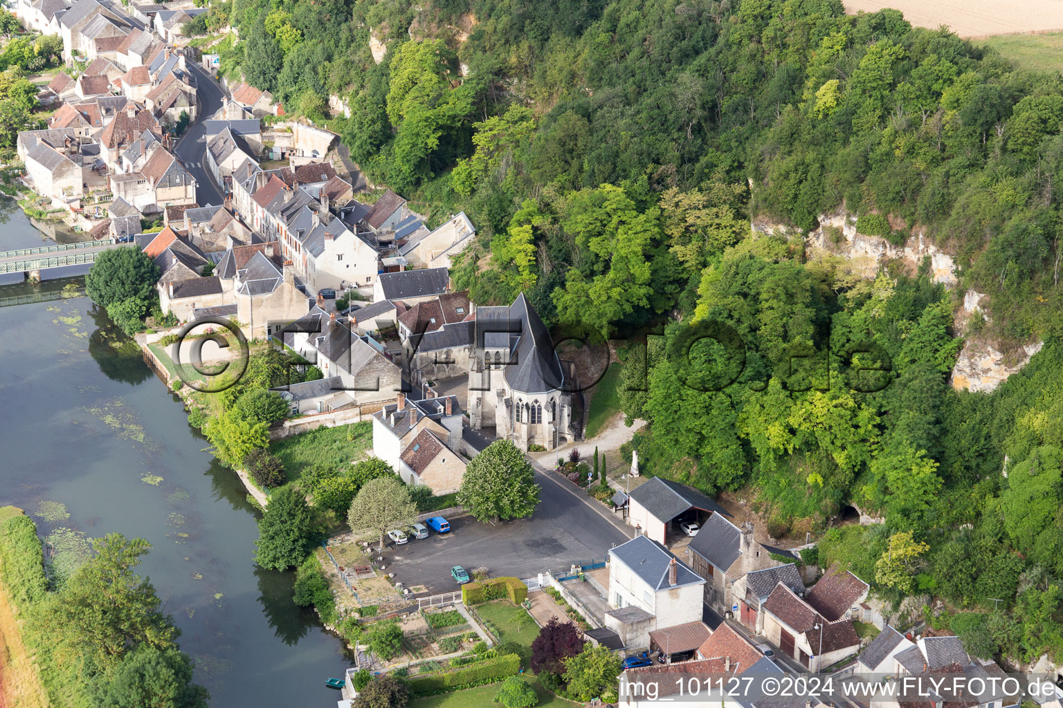 Drone image of Saint-Rimay in the state Loir et Cher, France