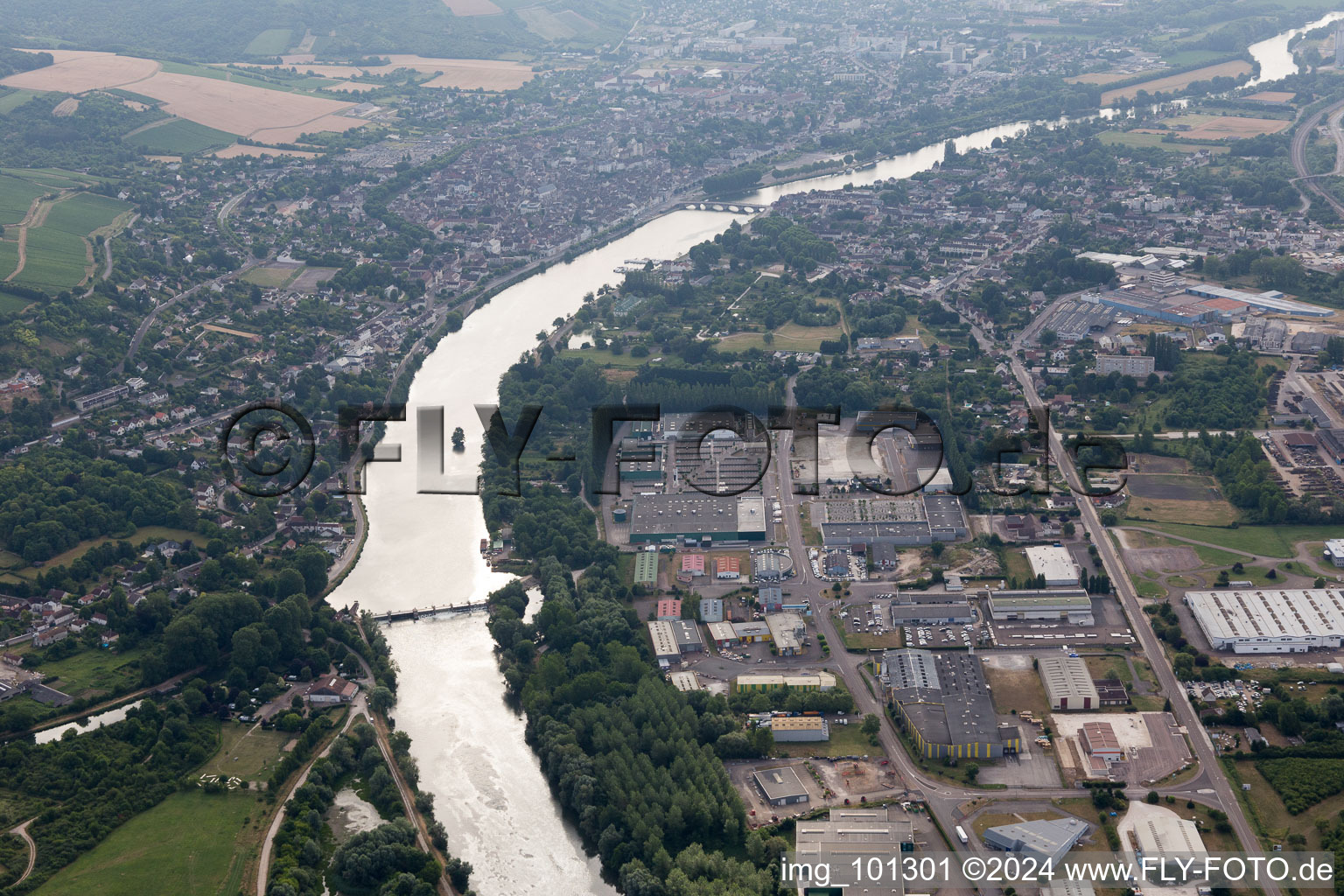 Joigny in the state Yonne, France