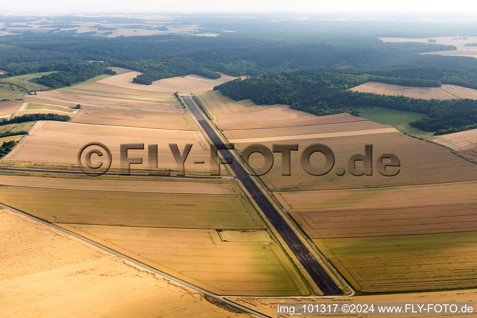 Runway in Chailley in the state Yonne, France