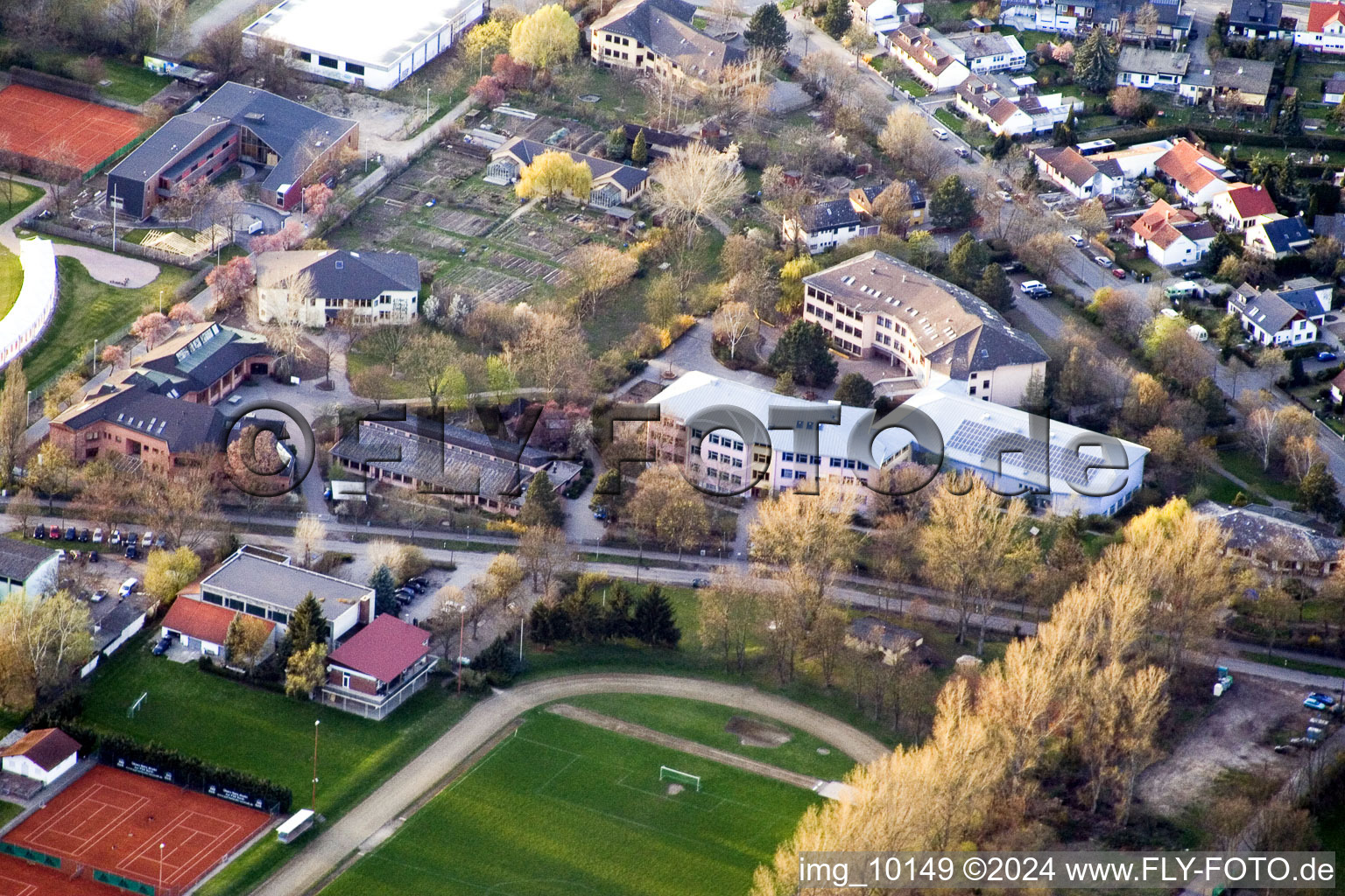 Waldorf School in the district Neckarau in Mannheim in the state Baden-Wuerttemberg, Germany