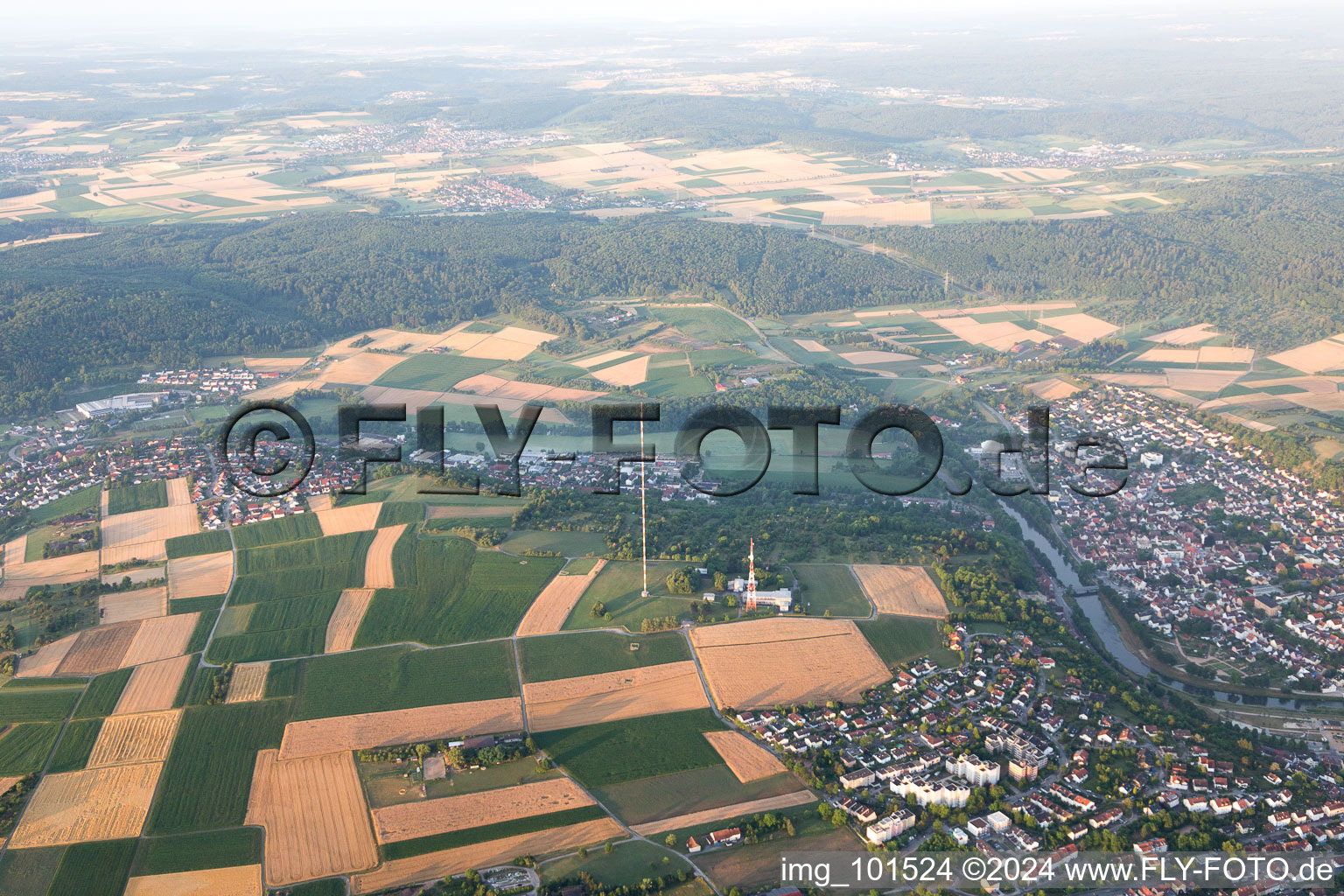 Transmission tower in Mühlacker in the state Baden-Wuerttemberg, Germany