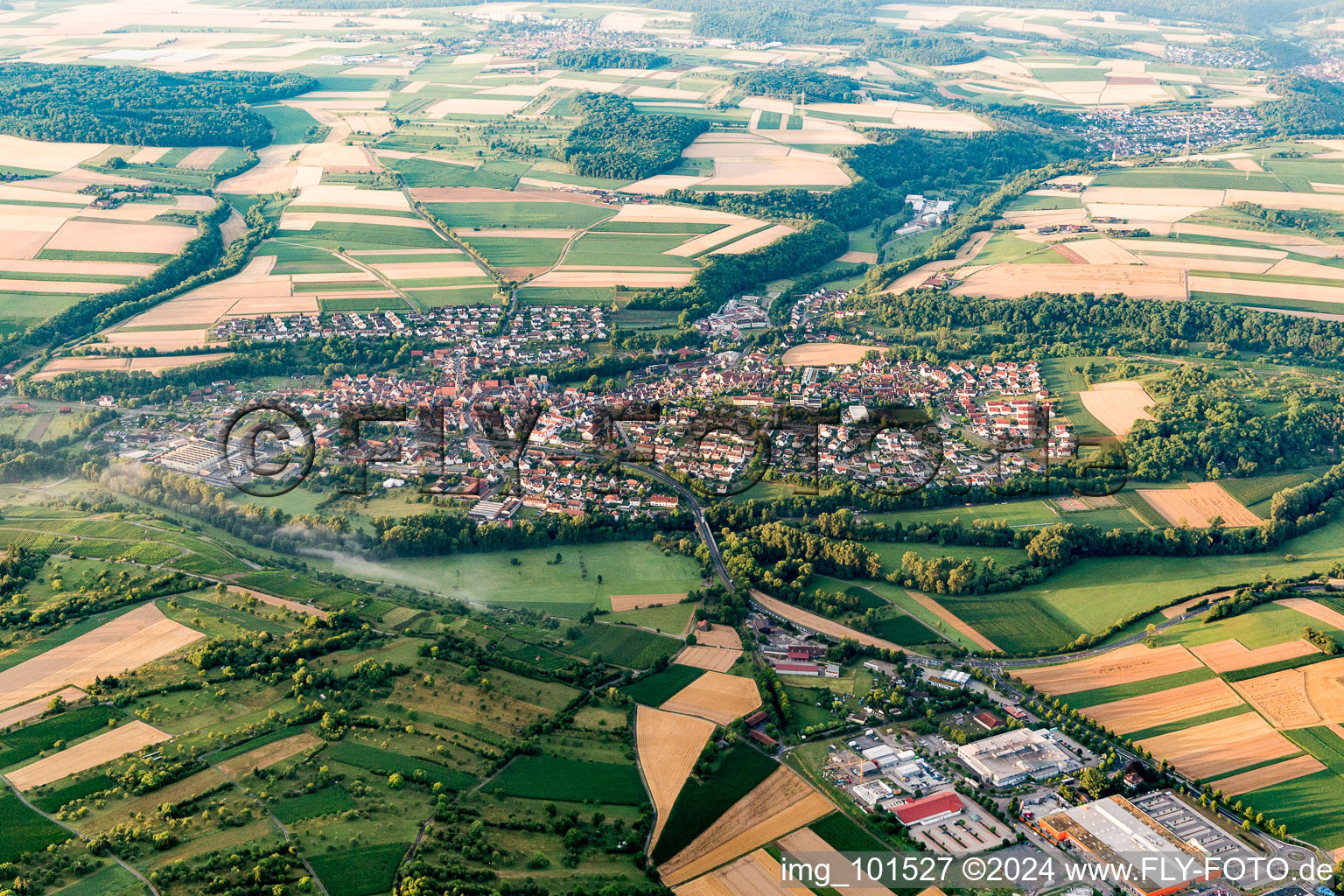 District Enzweihingen in Vaihingen an der Enz in the state Baden-Wuerttemberg, Germany