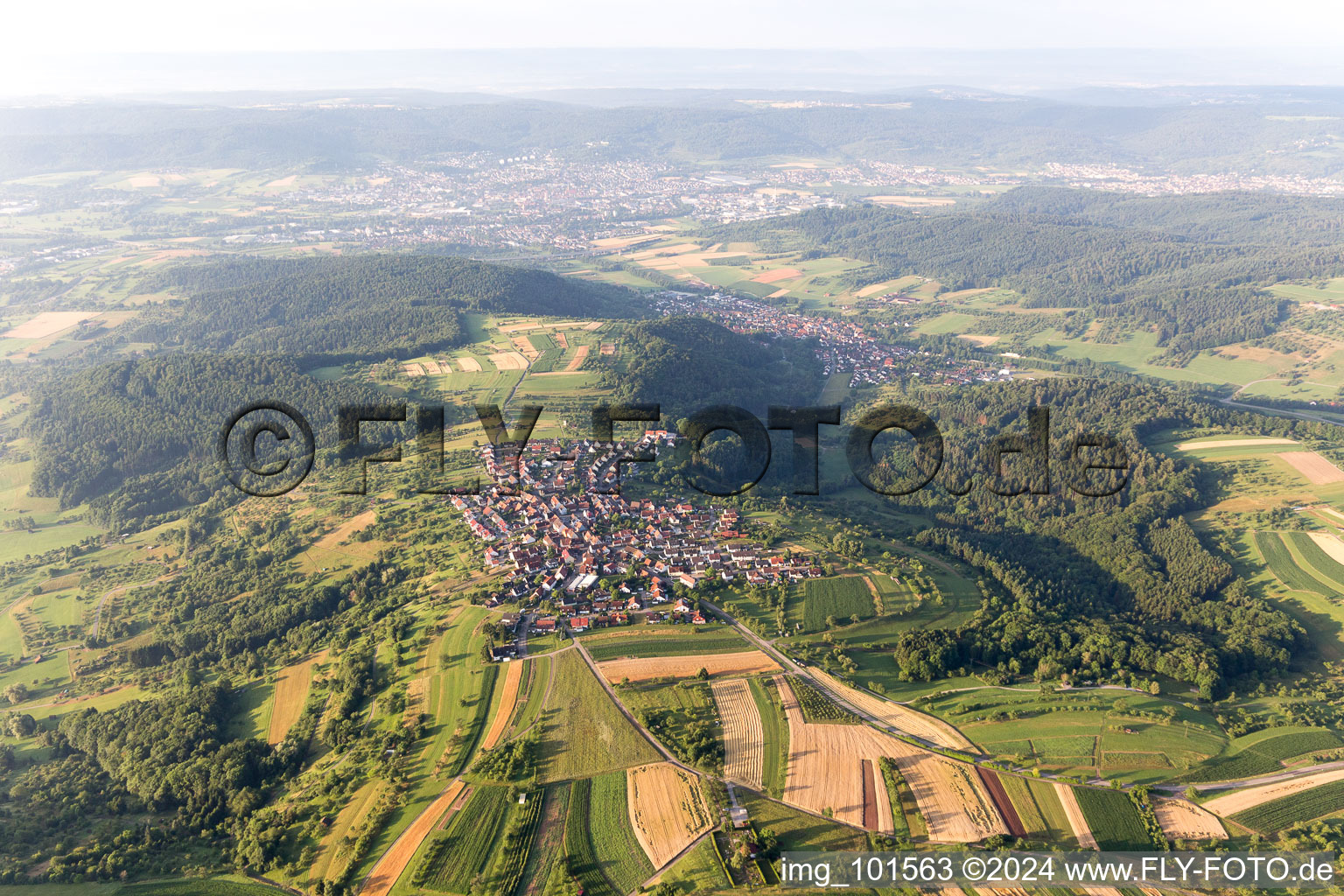 Aerial view of Krehwinkel in the state Baden-Wuerttemberg, Germany