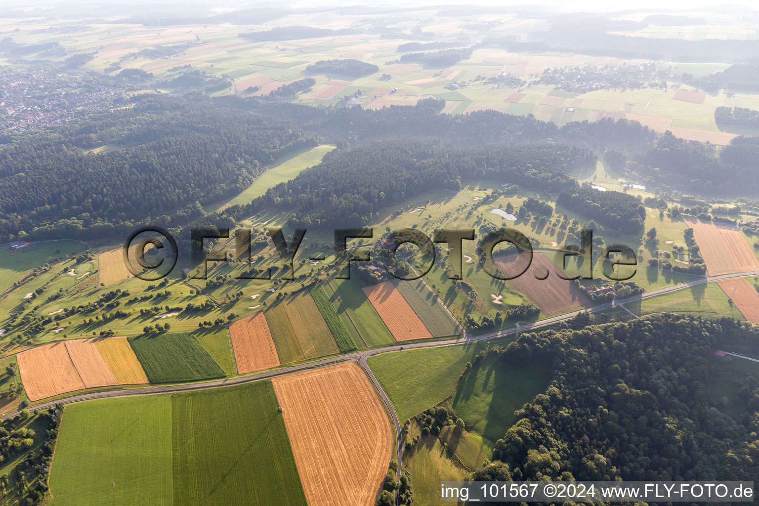 Oblique view of Breitenfürst in the state Baden-Wuerttemberg, Germany