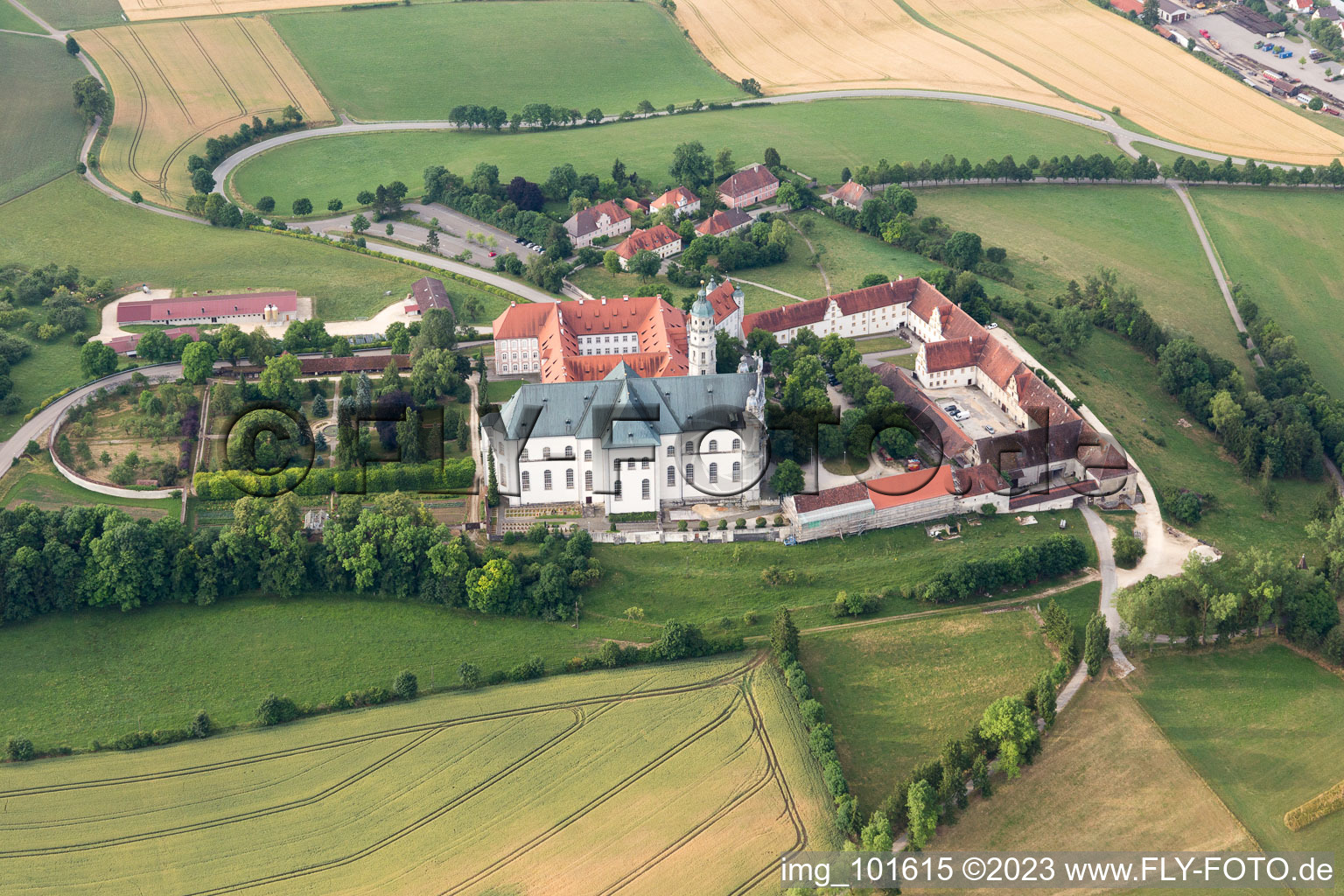 Monastery in Neresheim in the state Baden-Wuerttemberg, Germany