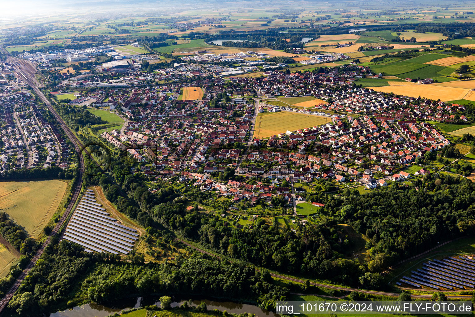 Ramberg settlement in the district Riedlingen in Donauwörth in the state Bavaria, Germany