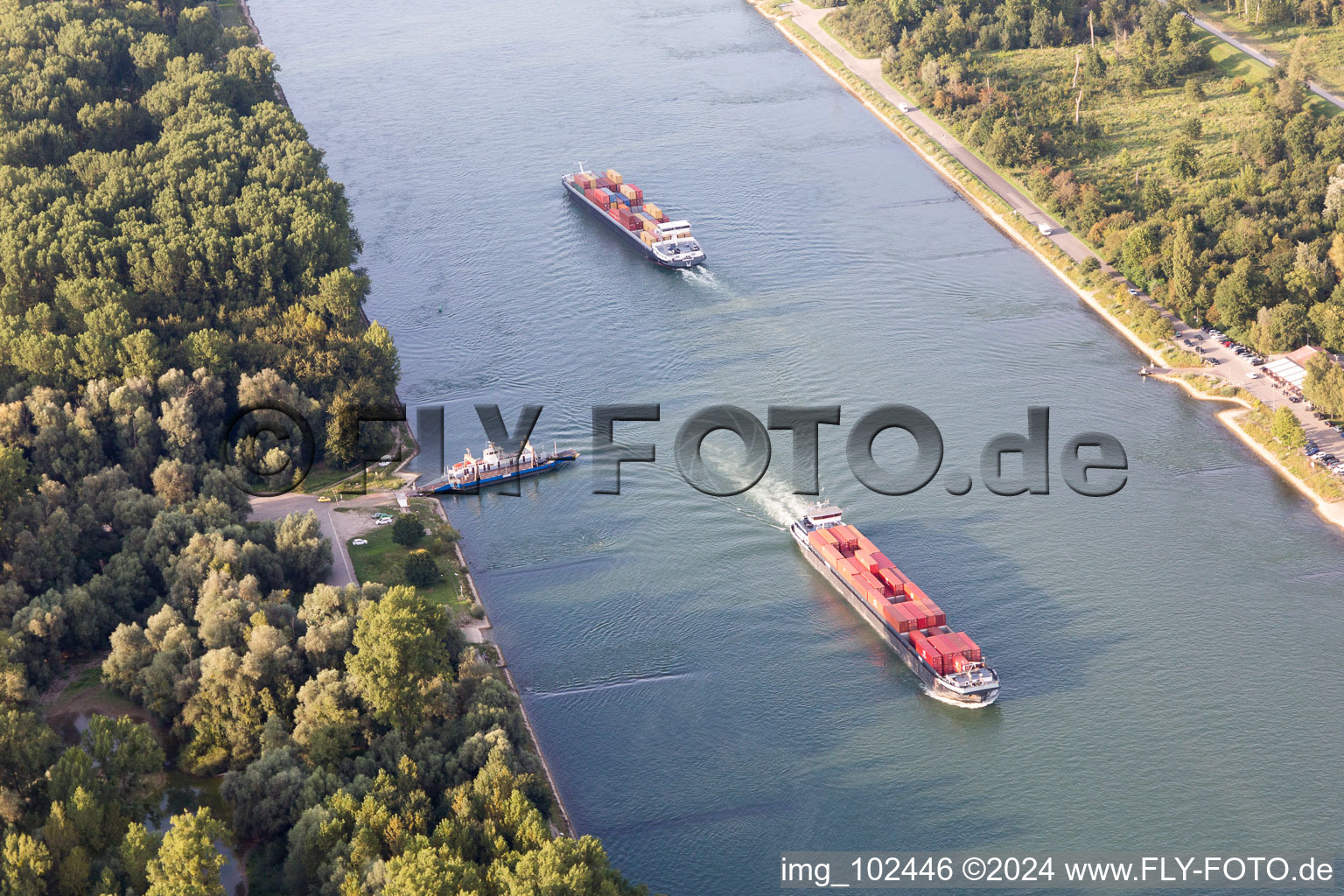 Leimersheim in the state Rhineland-Palatinate, Germany out of the air