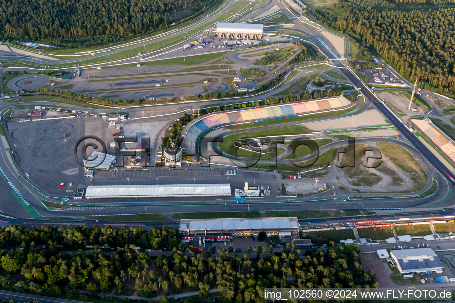 Hockenheim in the state Baden-Wuerttemberg, Germany out of the air