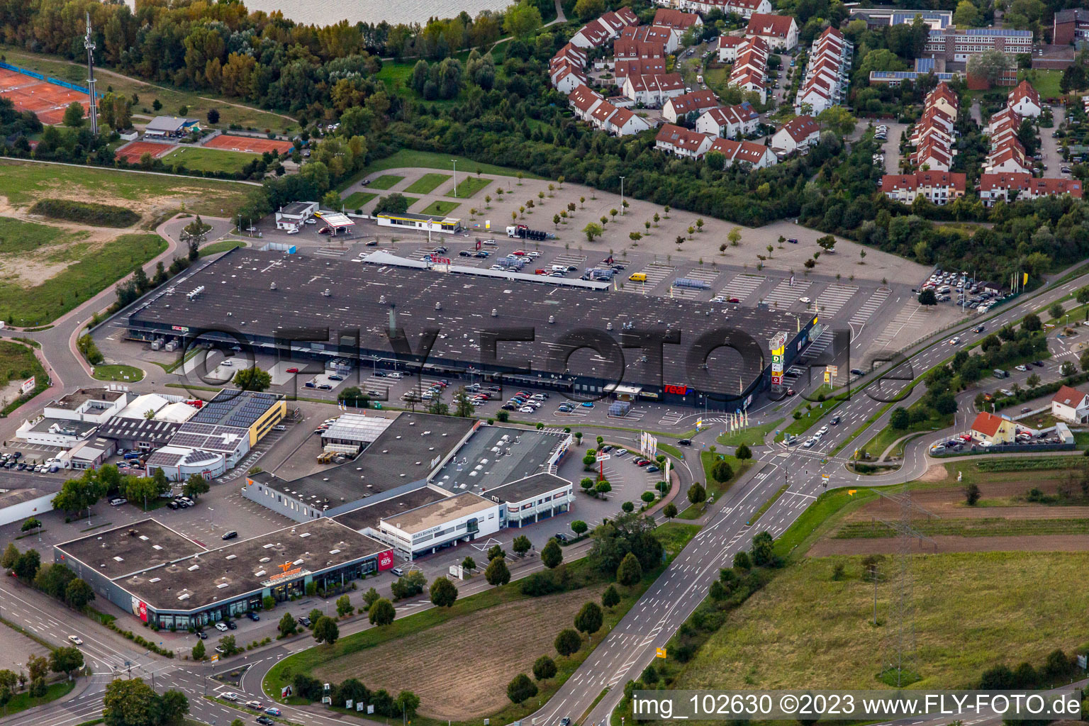 Real-Markt now check-in center in Brühl in the state Baden-Wuerttemberg, Germany