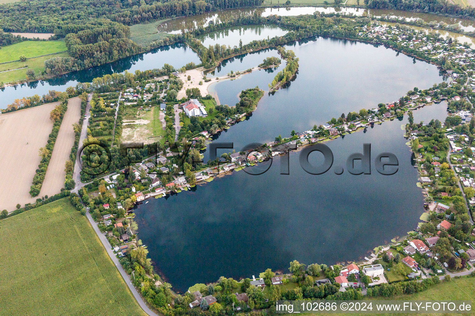 Altrip in the state Rhineland-Palatinate, Germany out of the air