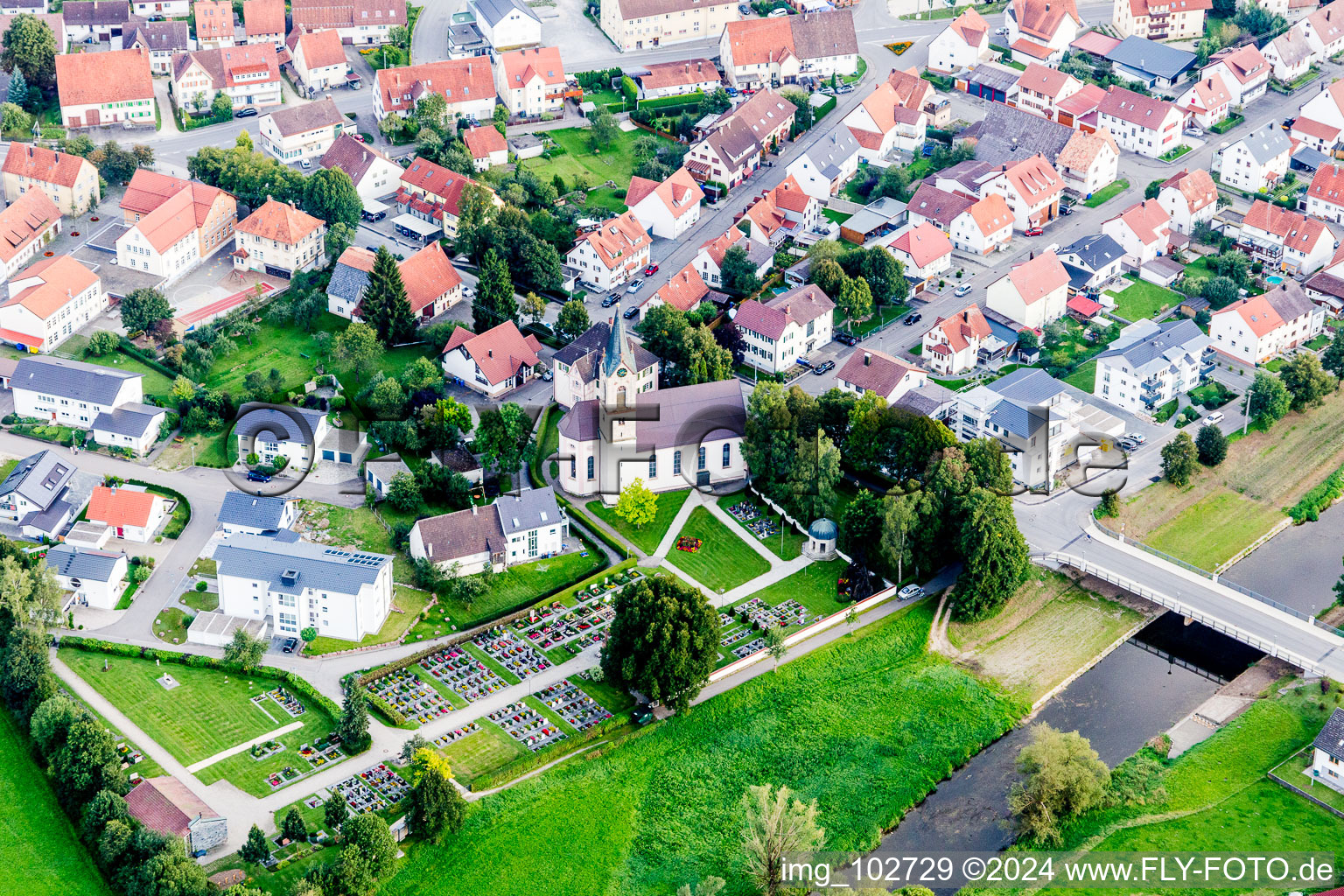 Chapel on the grounds of the cemetery in the district Nendingen in Tuttlingen in the state Baden-Wurttemberg, Germany