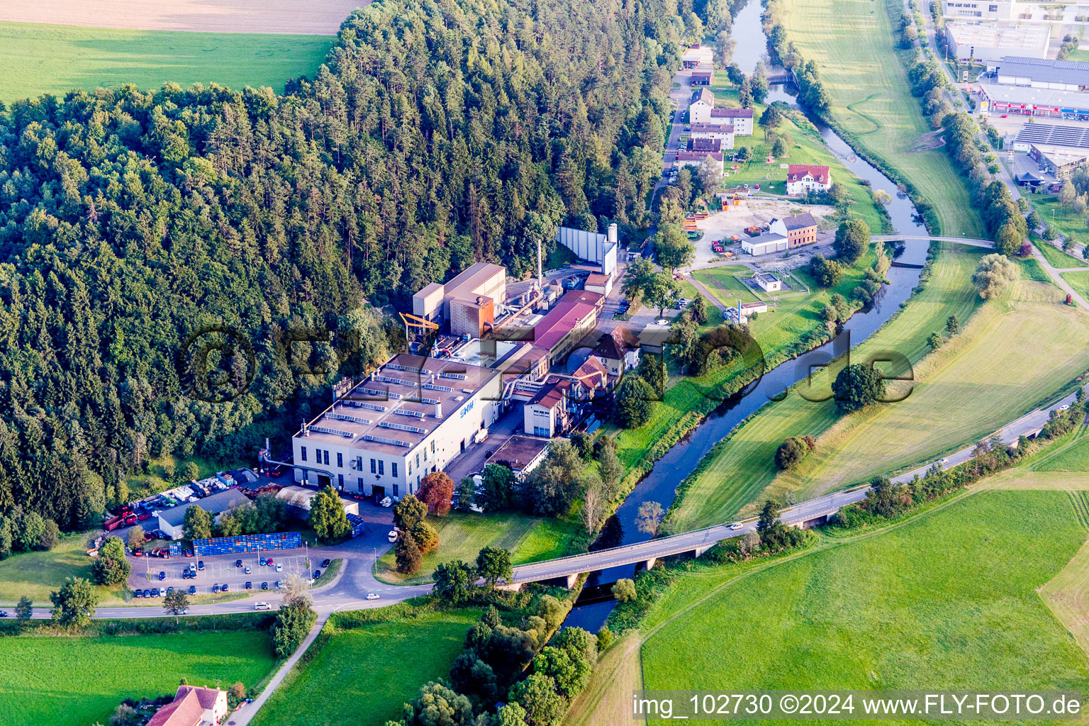 Building and production halls on the premises of SHW Automotive GmbH an der Donau in Tuttlingen in the state Baden-Wurttemberg, Germany