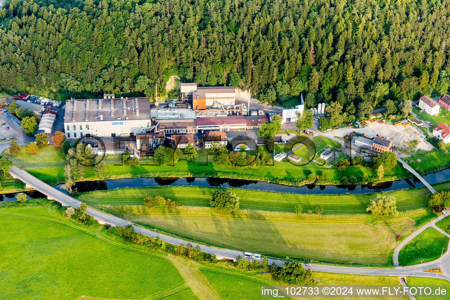 Aerial view of Tuttlingen in the state Baden-Wuerttemberg, Germany