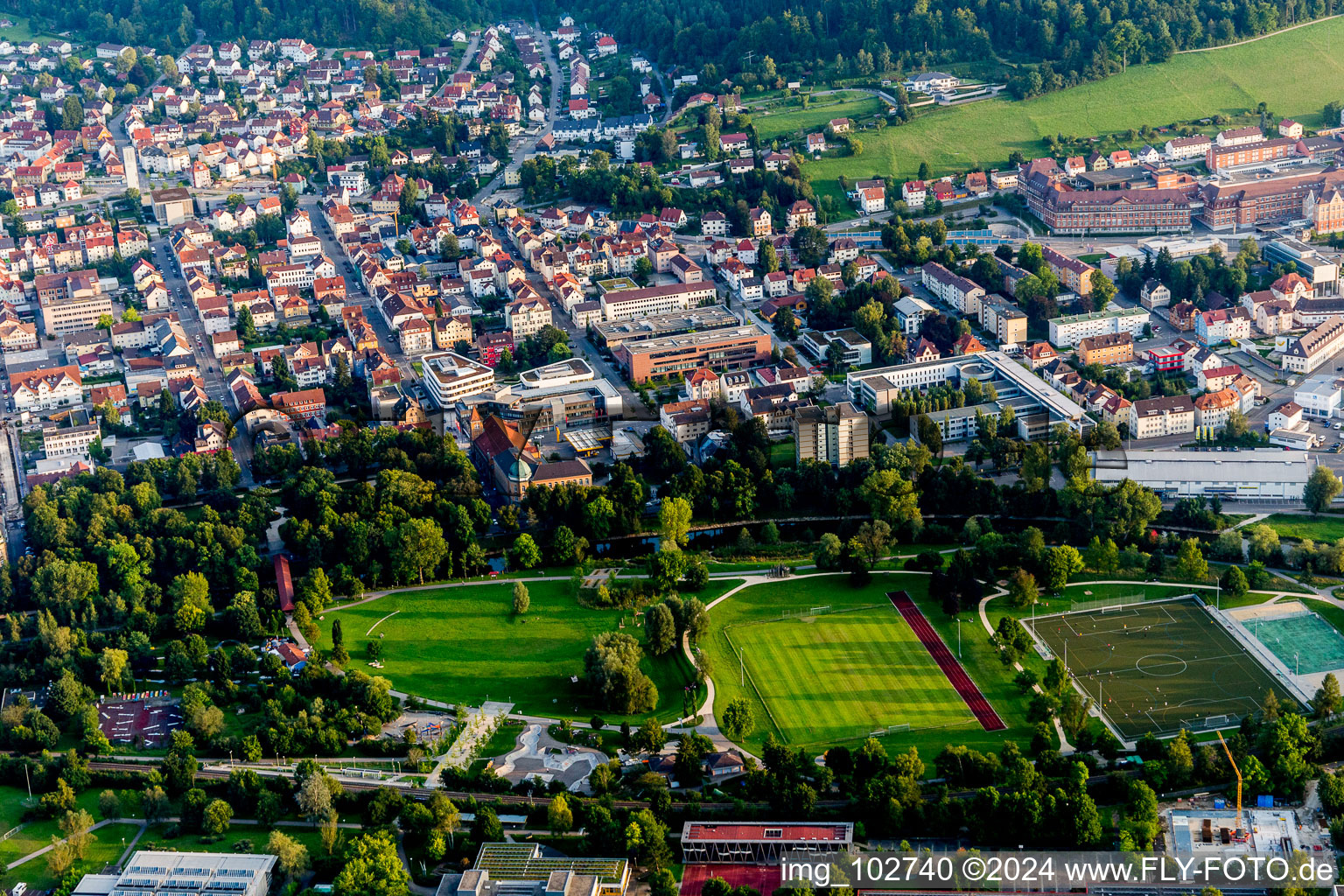 Tuttlingen in the state Baden-Wuerttemberg, Germany seen from above