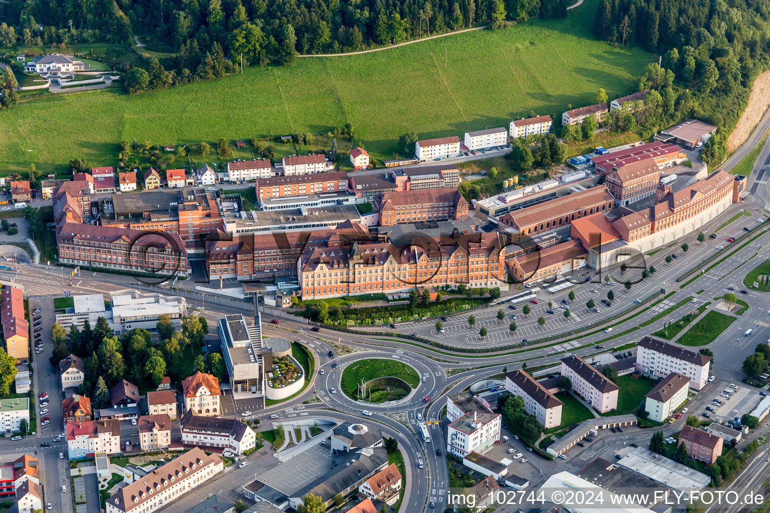 Building and production halls on the premises of Aesculap AG in Tuttlingen in the state Baden-Wurttemberg, Germany