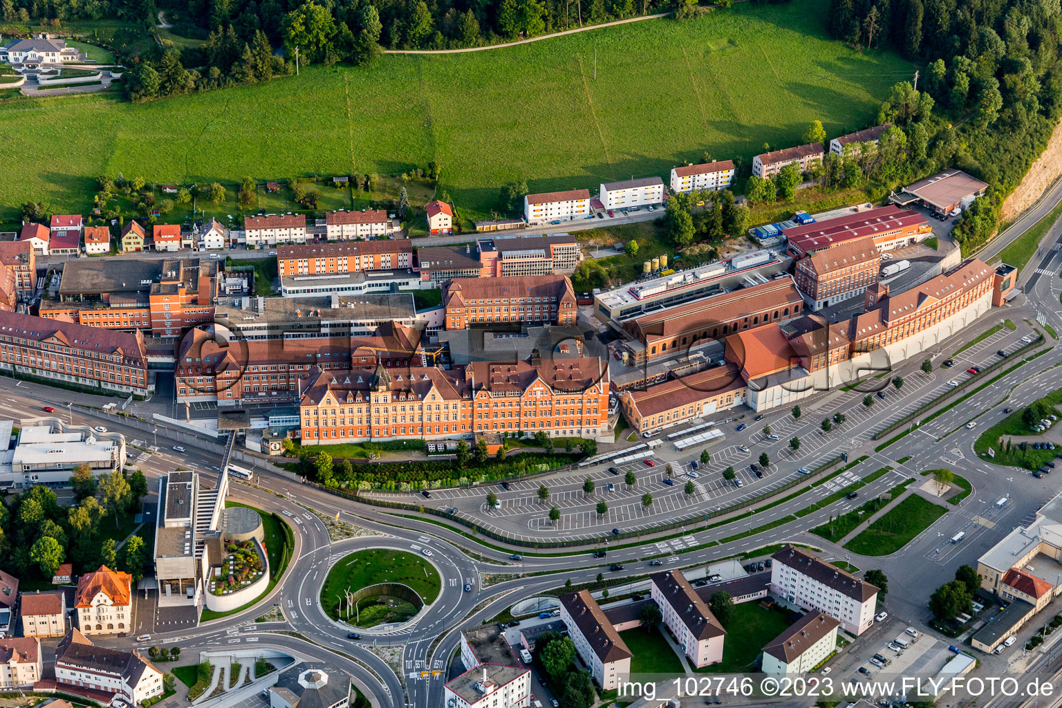 Tuttlingen in the state Baden-Wuerttemberg, Germany viewn from the air