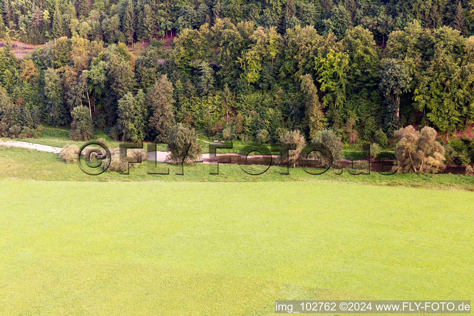 Aerial photograpy of Immendingen in the state Baden-Wuerttemberg, Germany